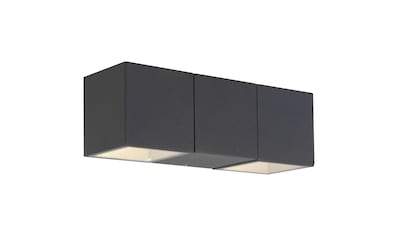 AEG LED Außen-Wandleuchte »Daveen«, 1 flammig-flammig, 7 x 14 x 7 cm, 520 lm,  warmweiß, IP54, Alu-Druckguss/Glas, anthrazit | BAUR