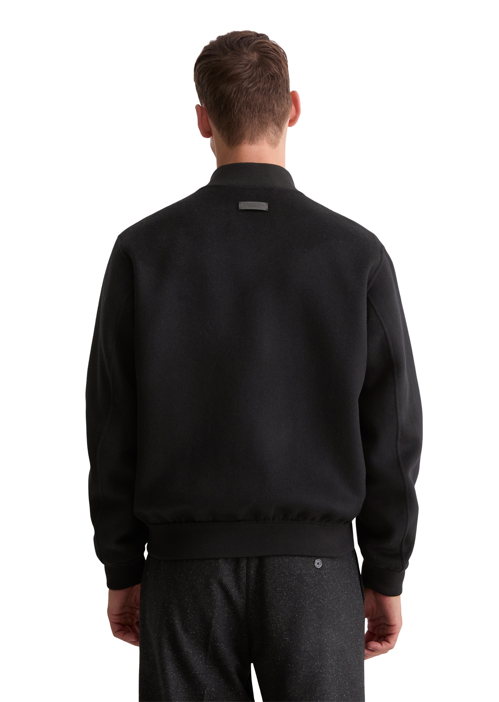 Marc O'Polo Outdoorjacke »aus recyceltem Woll-Mix«, ohne Kapuze
