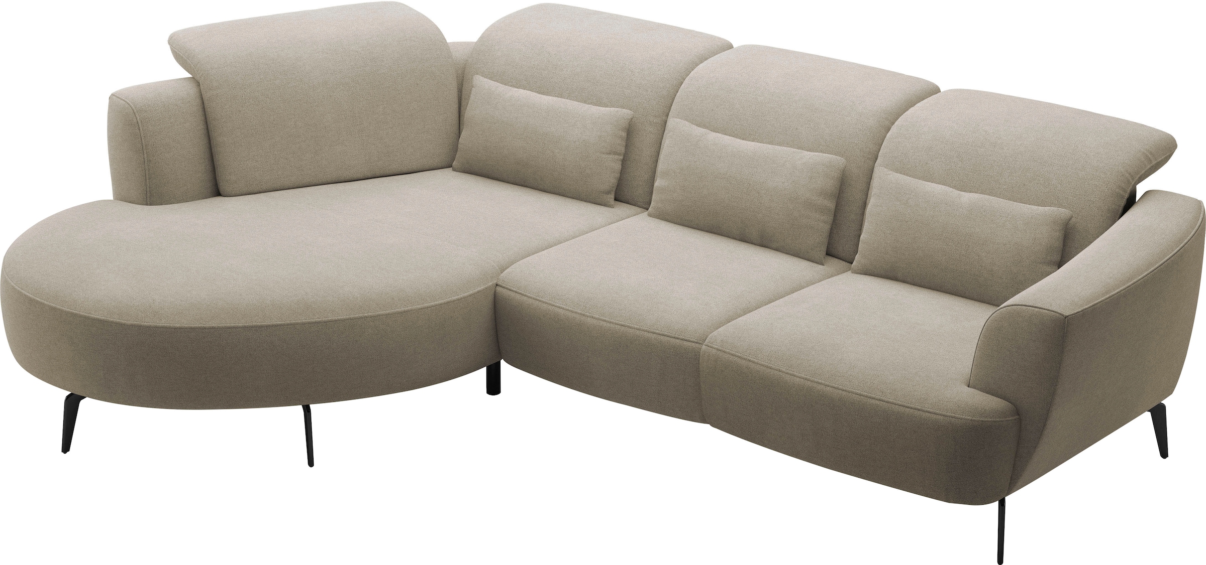 sit&more Ecksofa »Zoe«, ink.Sitztiefenverstellung, wahlweise mit Kopfteilverstellung