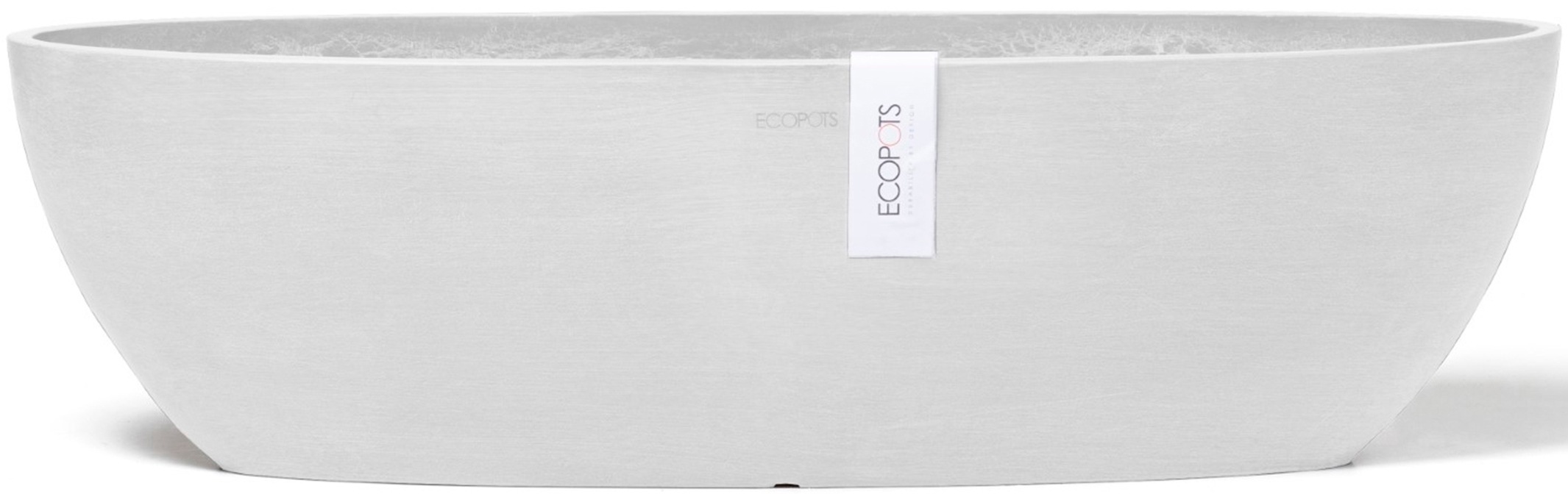 ECOPOTS Blumentopf »Sofia lang 56 Weiß«, für innen und außen: frostsicher, bruchsicher und lichtbeständig
