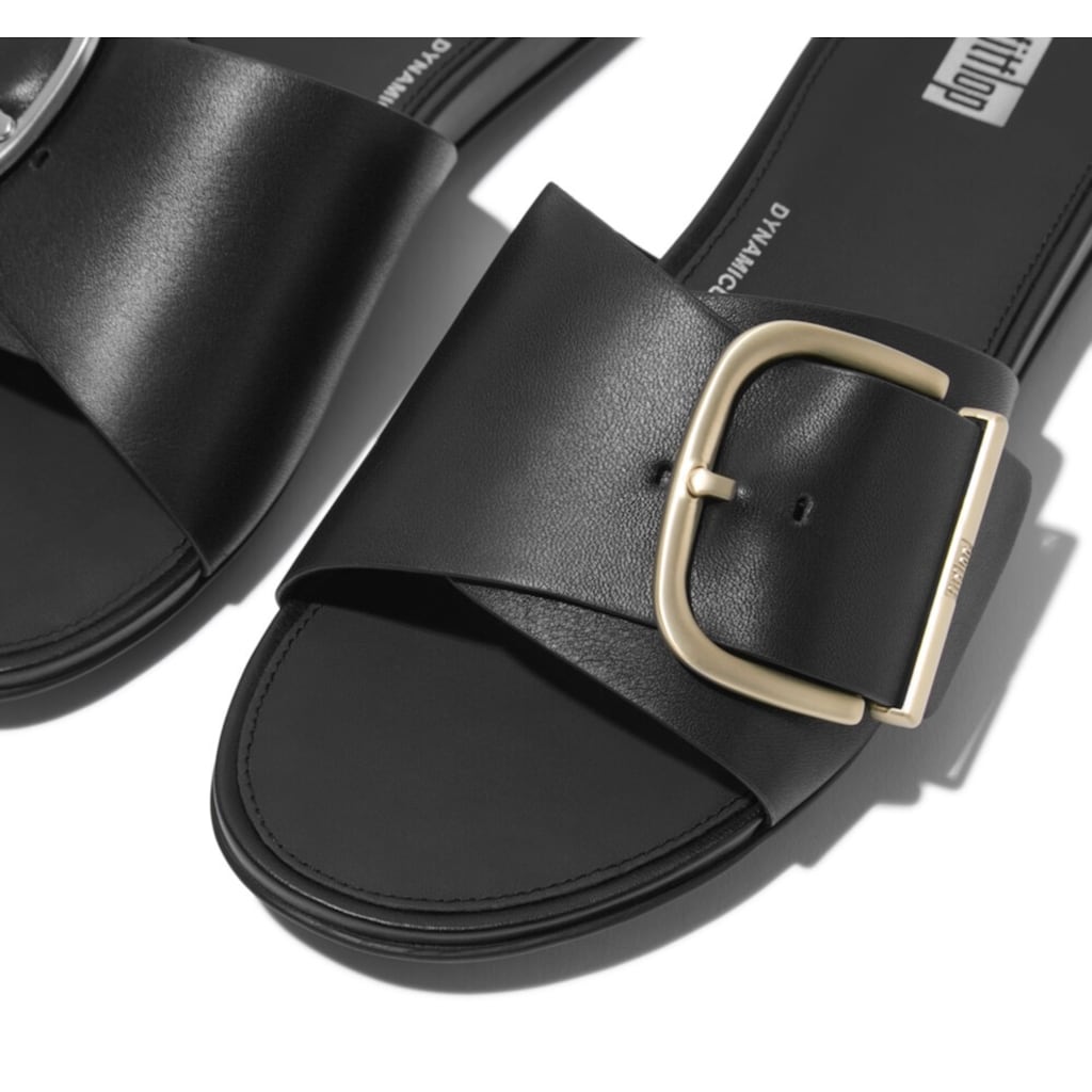 Fitflop Pantolette »GRACIE MAXI-BUCKLE«, Sommerschuh, Schlappen, verstellbare Schnalle für tolle Passform