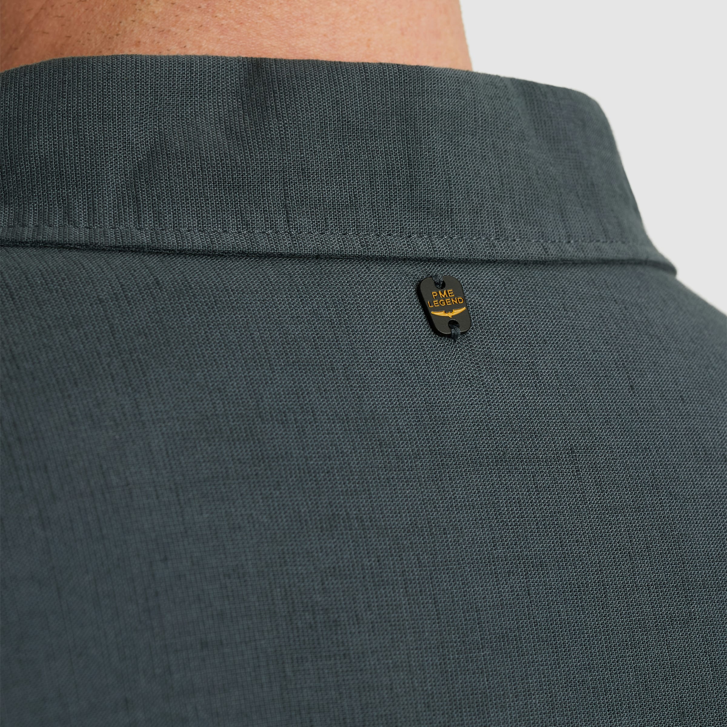 PME LEGEND Kurzarmhemd »Short Sleeve Shirt Ctn linen«, mit Leinenstruktur