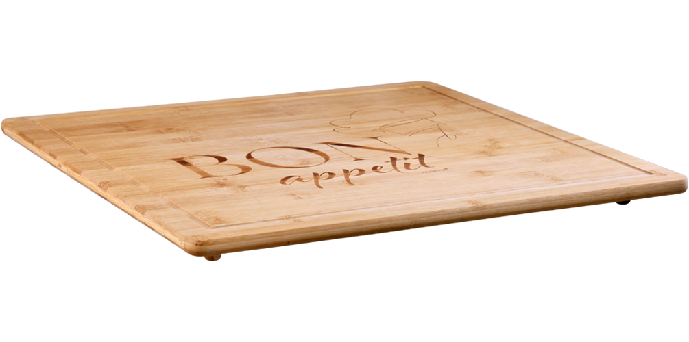KESPER® Herdblende-/Abdeckplatte »Herdabdeckplatte, Bon appetit, Bambus«, (1 tlg.), mit vier Bambusfüßen