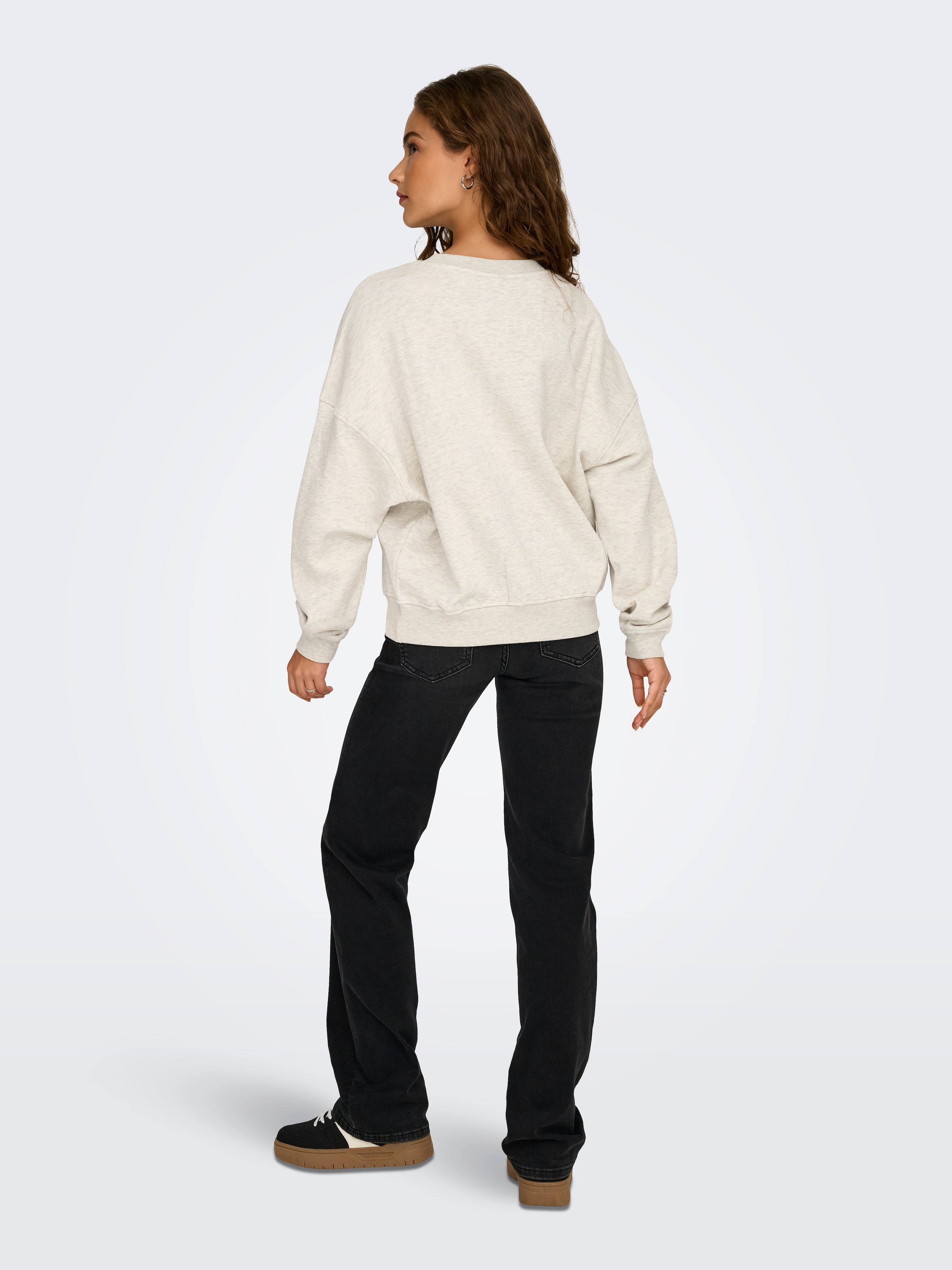 JDY Sweatshirt »JDYMESA L/S O-NECK EMB SWEAT JRS NOOS«