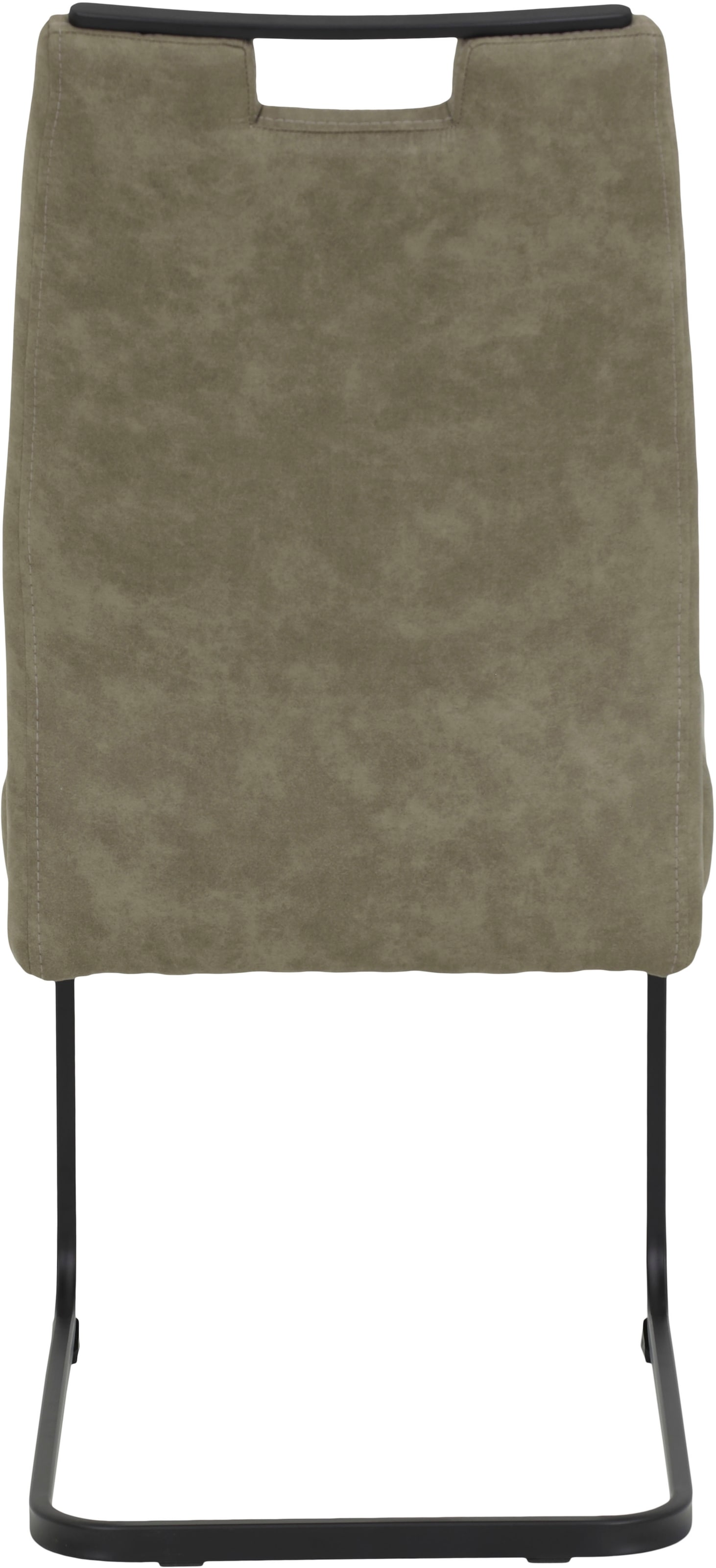 HELA Freischwinger »KERSTIN«, (Set), 4 St., Microfaser VINTAGE-Polyester, Freischwinger, XL Sitzbreite, Griff, Vintage Optik, 140kg belastbar