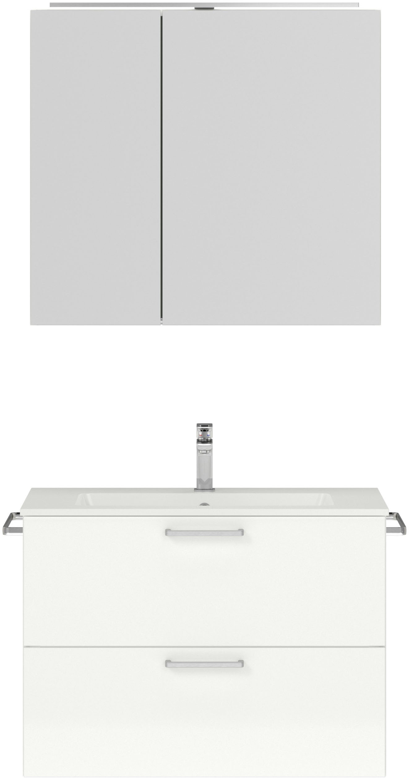 nobilia Badmöbel-Set "Tolvina" vormontiert, mit Soft-Close, 2 Stk. tlg. günstig online kaufen