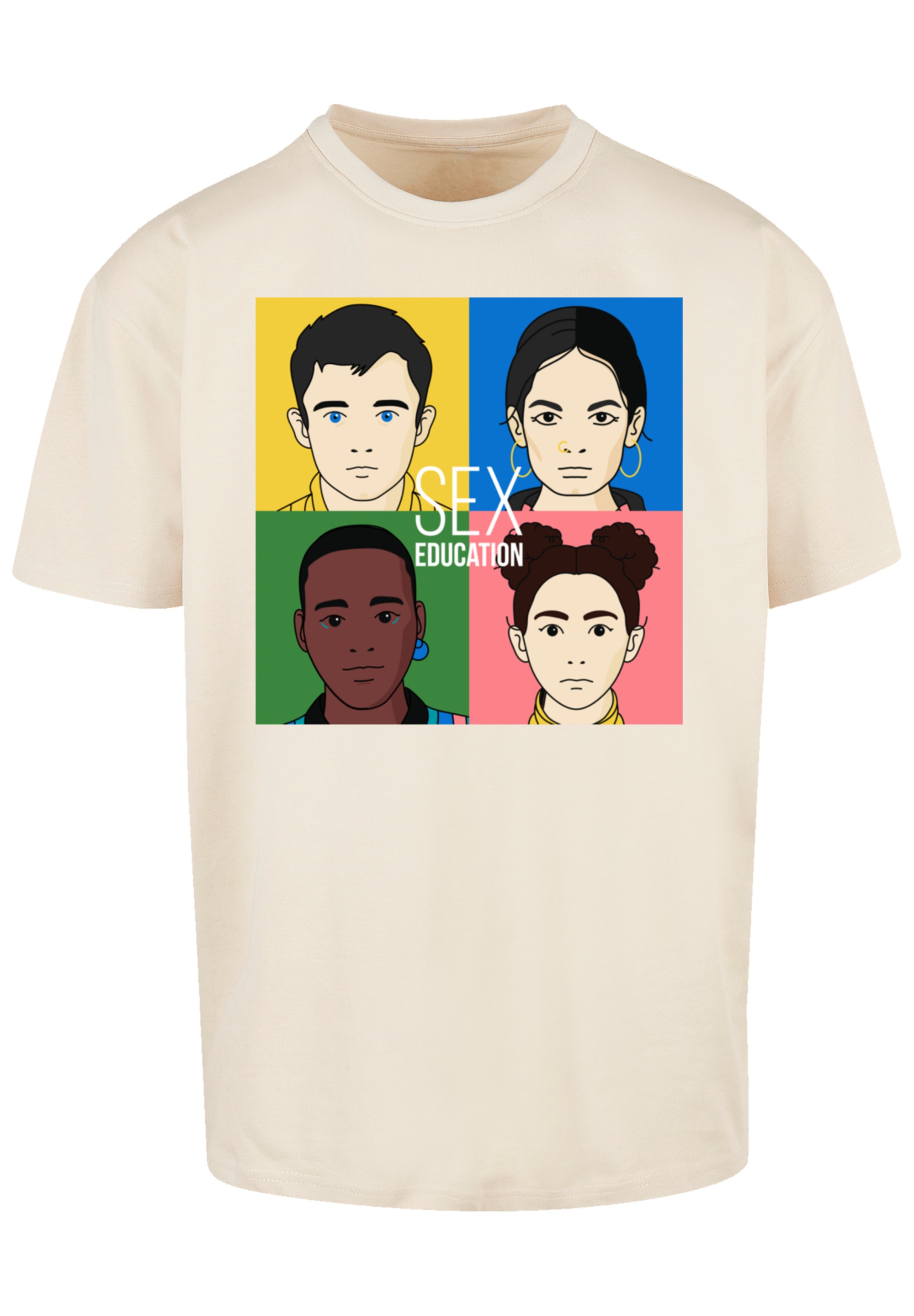 F4NT4STIC T-Shirt »Sex Education Blur Cover Netflix TV Series«, Premium Qualität