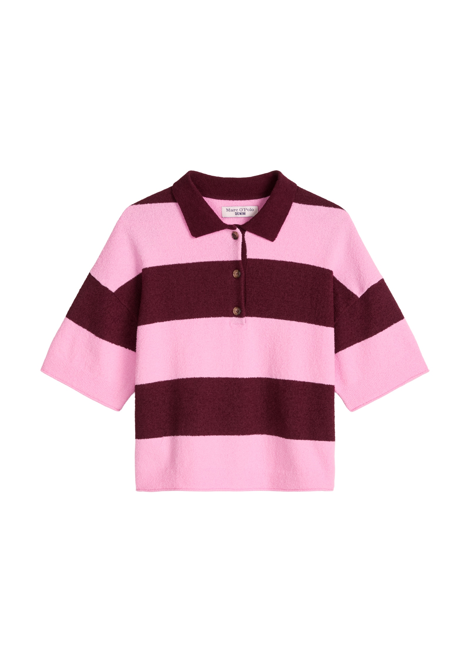 Marc O'Polo DENIM Poloshirt »aus Crinkled Organic Cotton-Mix«