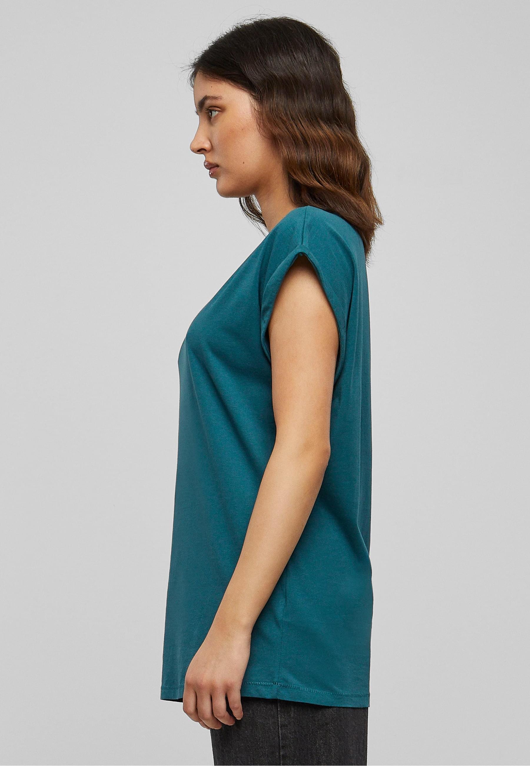 URBAN CLASSICS Kurzarmshirt »Urban Classics Damen Ladies Extended Shoulder Tee«, (1 tlg.)