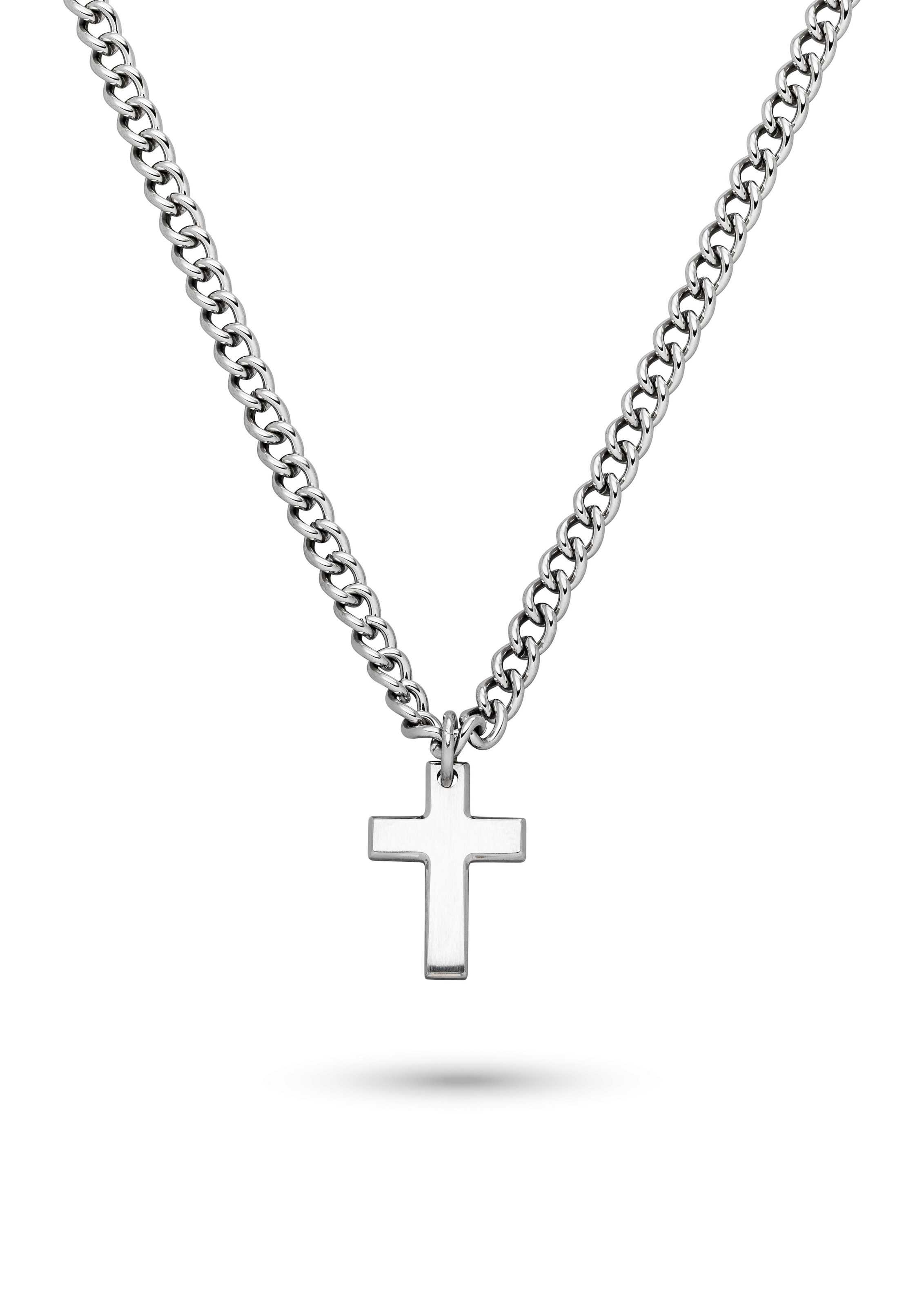 s.Oliver Kette mit Anhänger »Schmuck Geschenk Edelstahl Halskette The Cross, Kreuz«
