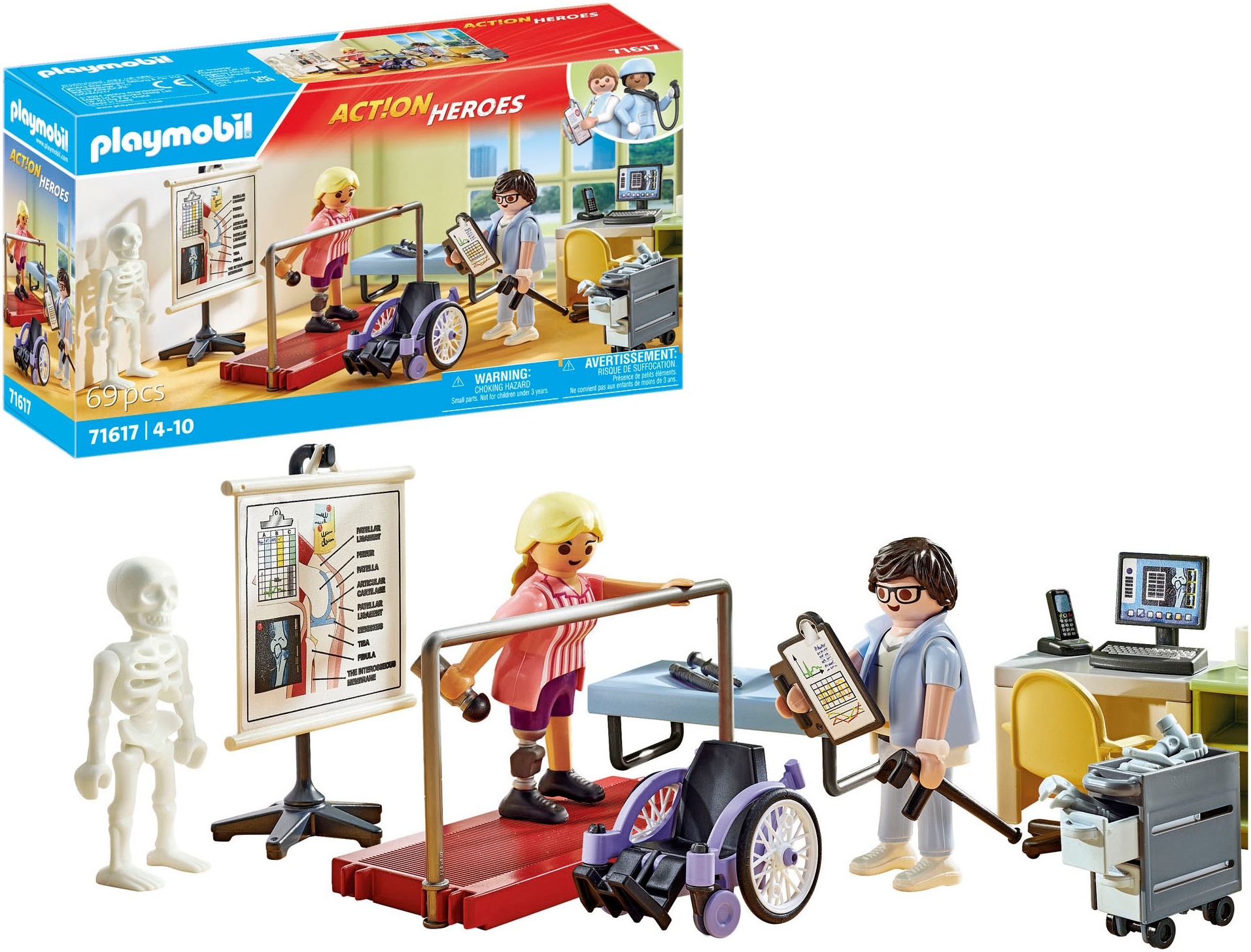 Playmobil® Konstruktions-Spielset »Orthopädie (71617), Action Heroes«, (69 St.), Made in Europe