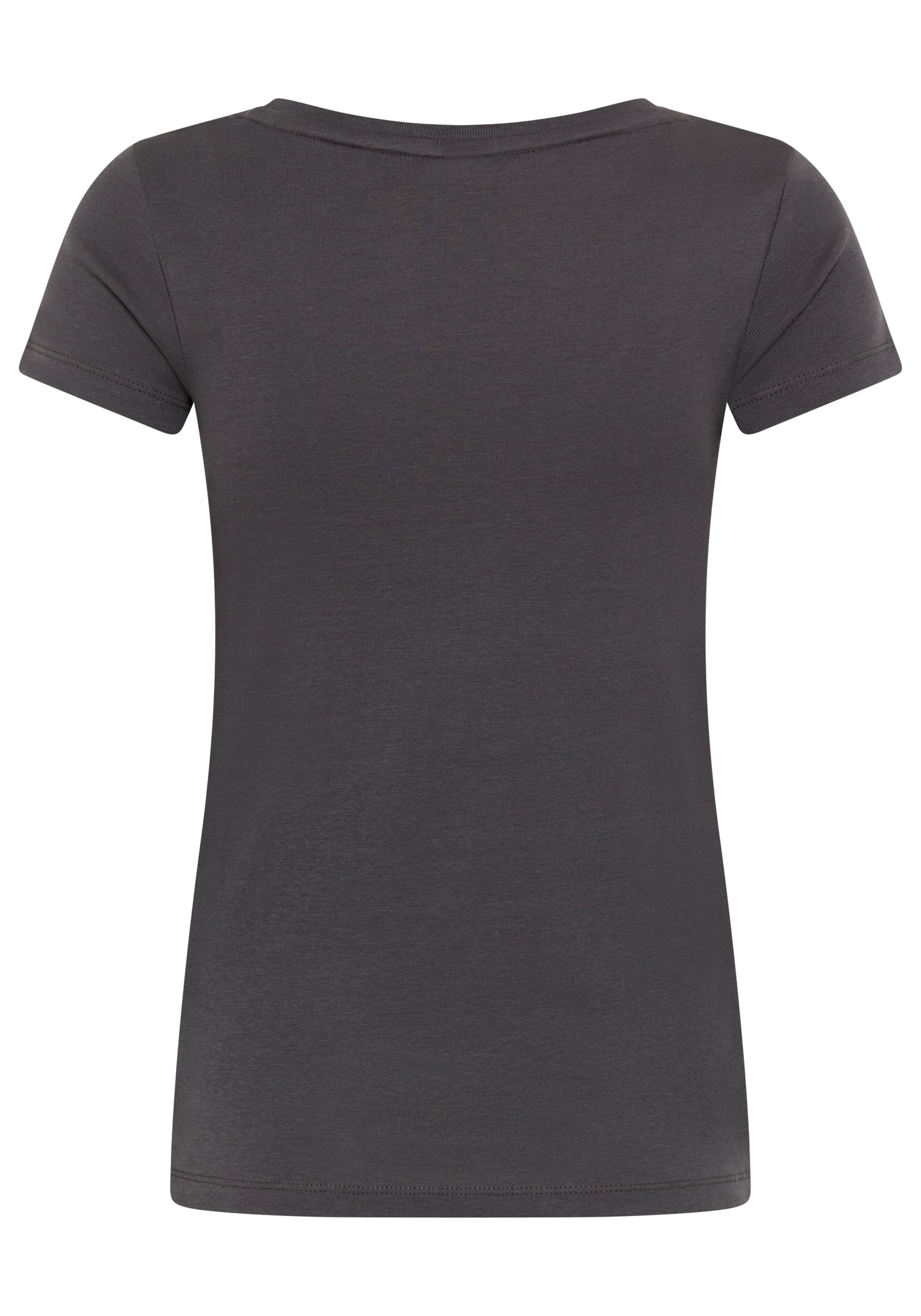 KangaROOS T-Shirt Kurzarm,  körpernahe Passform,  aus Rippware