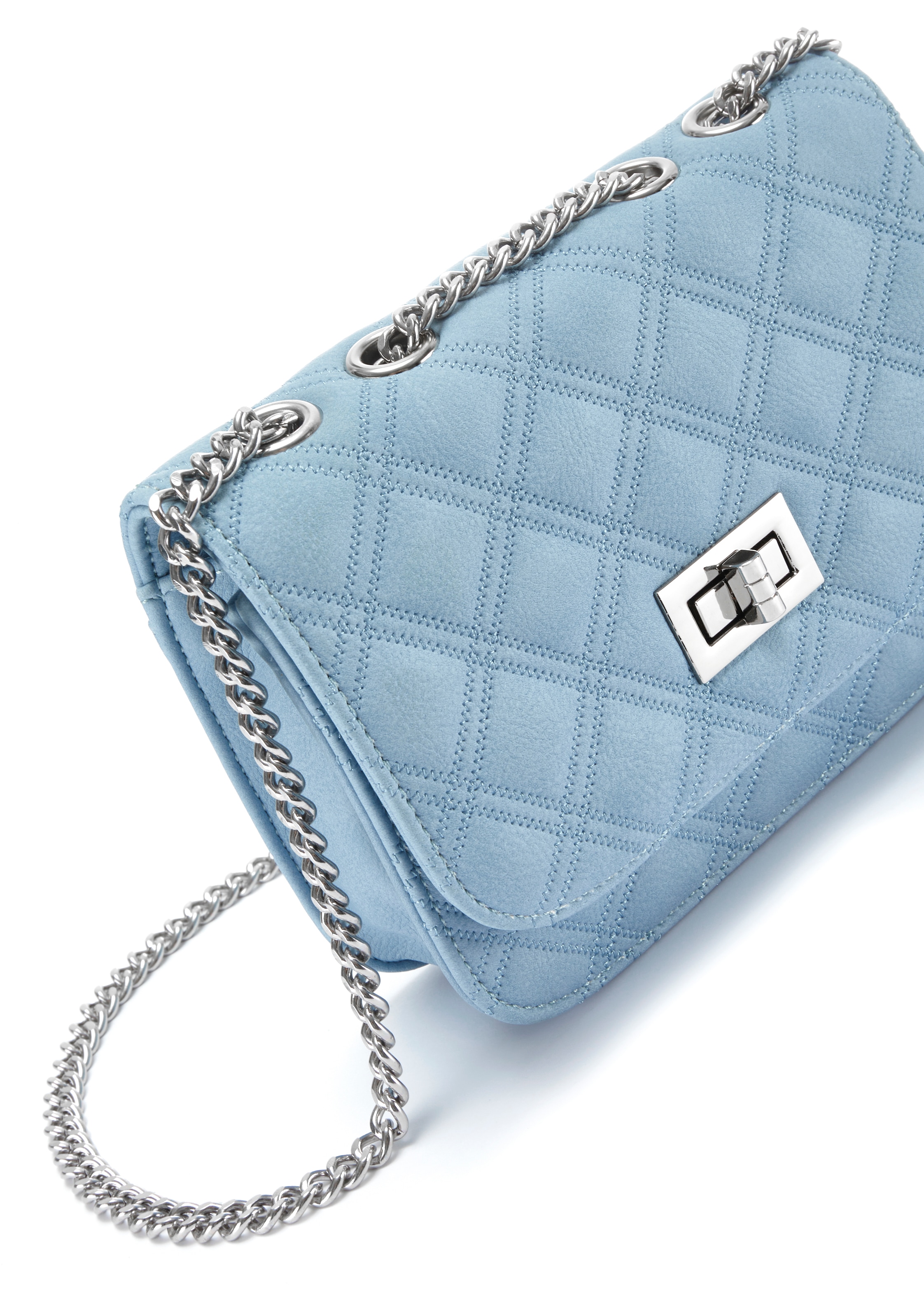 LASCANA Umhängetasche »Minibag«, Handtasche, Henkeltasche mit Kettenhenkel, Crossbody Bag VEGAN