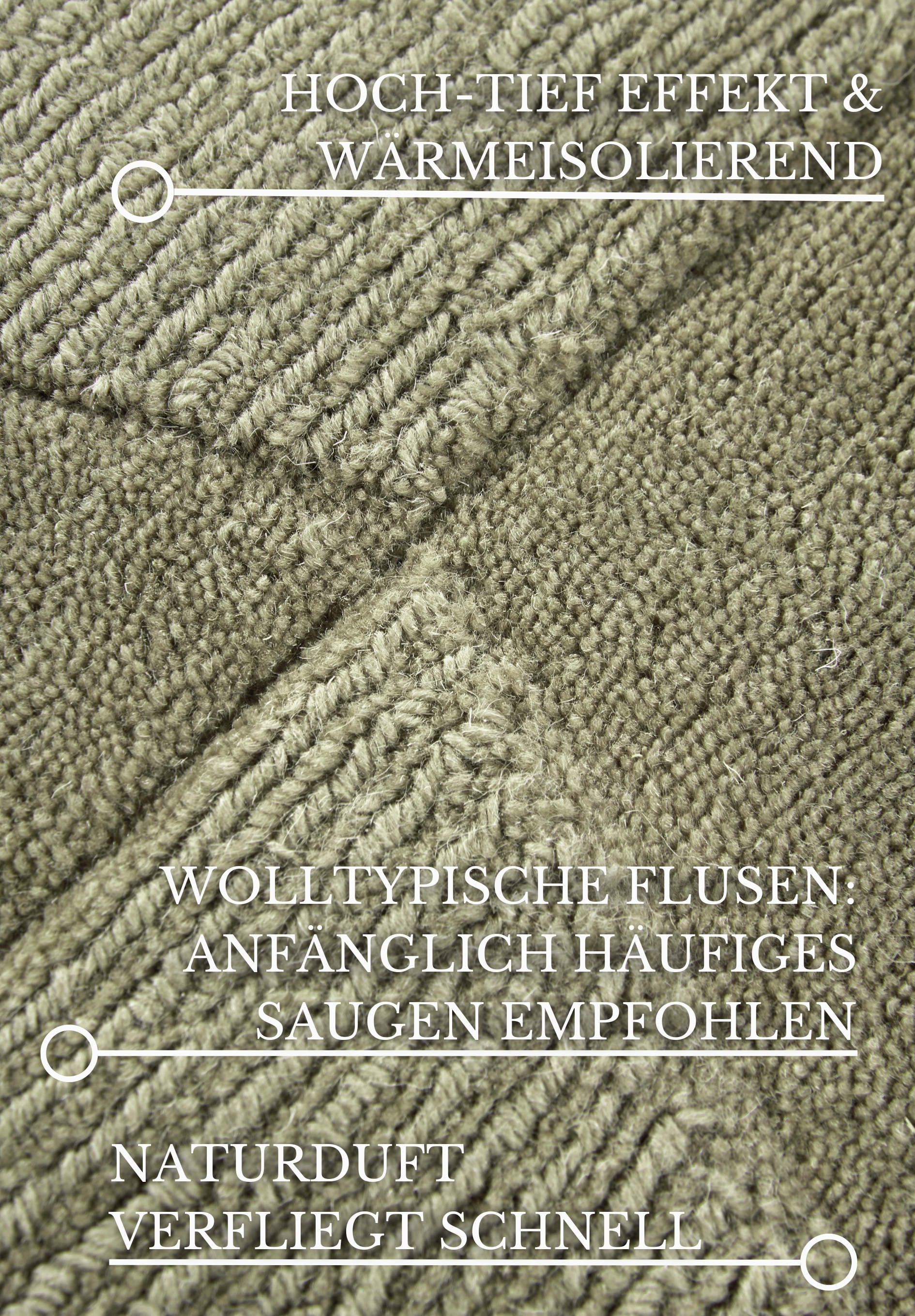 Villeroy & Boch Wollteppich »Ursule«, rechteckig, 10 mm Höhe, Läufer, handgewebt, Wolle, Natur, Wohnzimmer, Geometrie, Boho