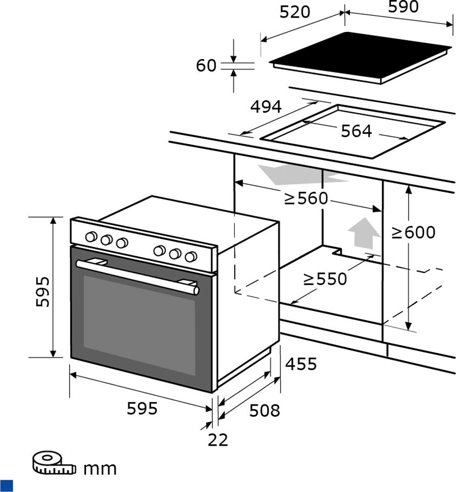 exquisit Elektro-Herd-Set »EHE246-020«, EHE246-020