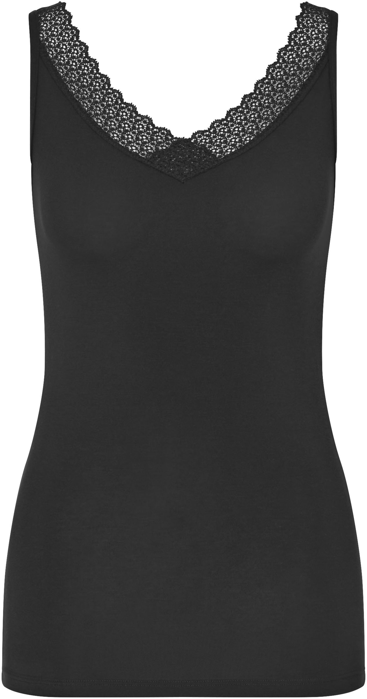 Triumph Tanktop "Feel of Modal", seidenweich, V-Ausschnitt mit Verzierung, günstig online kaufen