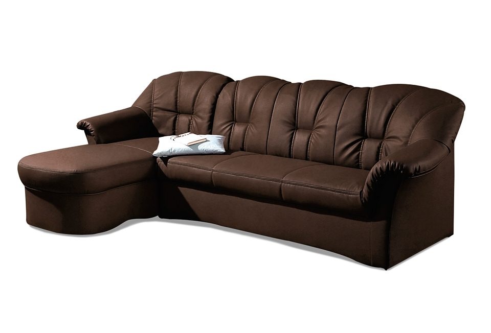 DOMO collection Ecksofa "Papenburg, zeitlose Rückensteppung, elegante Forme günstig online kaufen