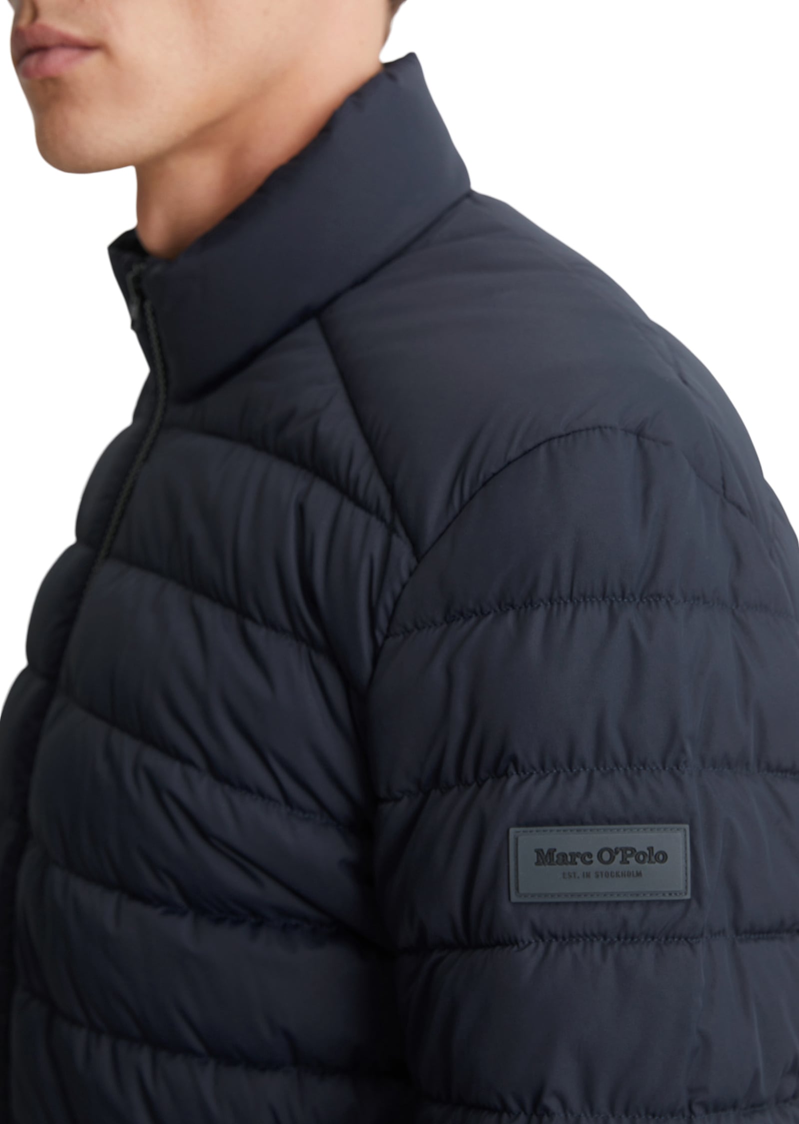 Marc O'Polo Outdoorjacke »aus recycelter Qualität«, ohne Kapuze