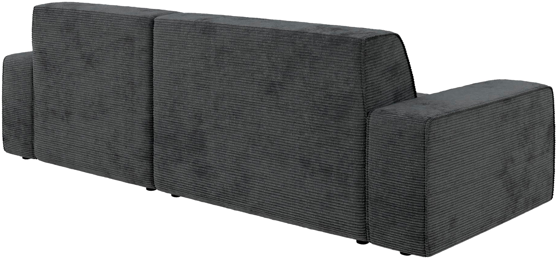 TRENDMANUFAKTUR Ecksofa »Graz, wahlweise mit Sitzvorschub und Bettkasten, L-Form, Breite 246 cm«, in Cord-, haustierfreundlichem LEO Struktur- oder LUMOS-3D-Bezug