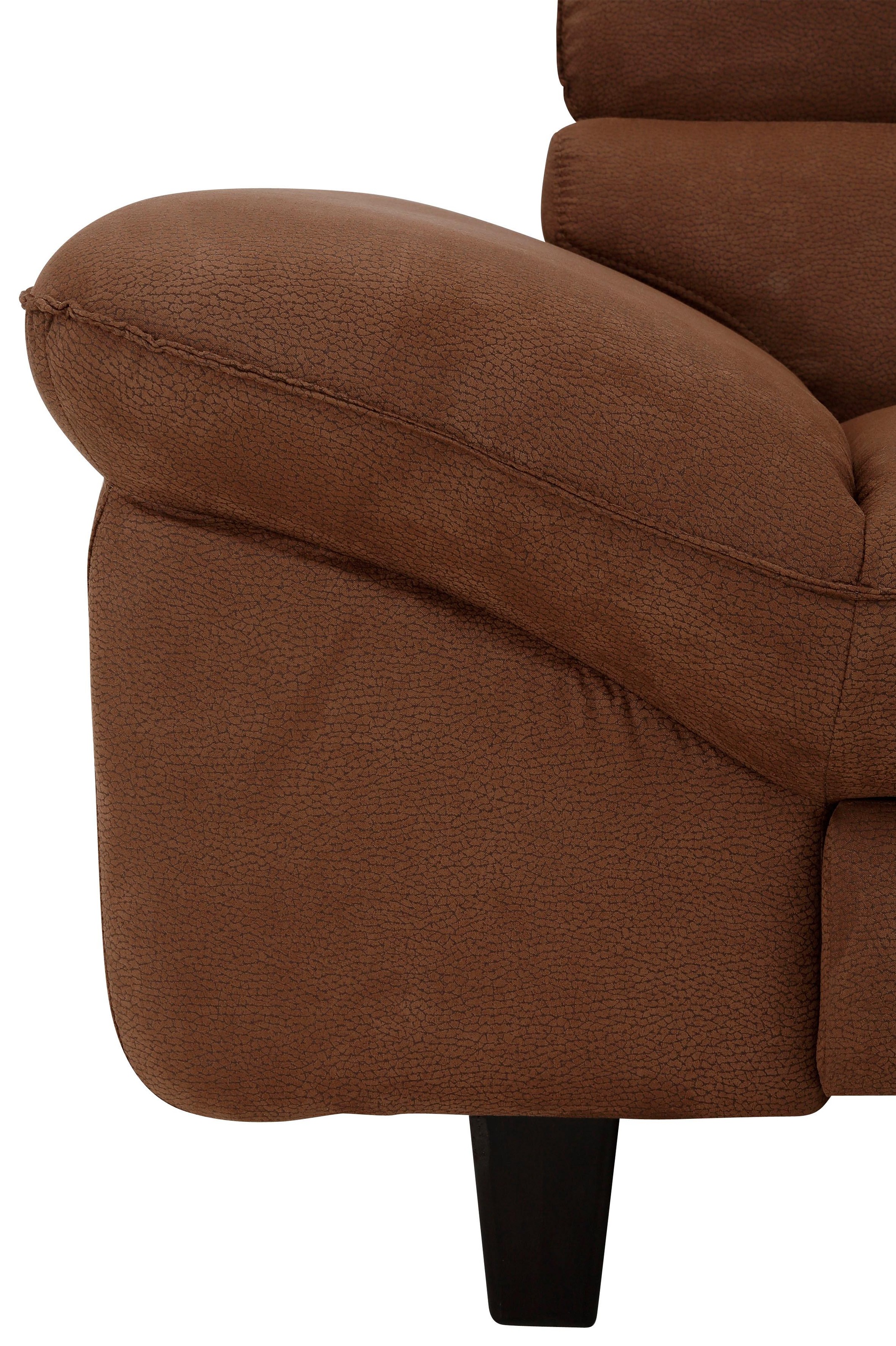 Home affaire Ecksofa »Pilot L-Form«, mit Kopfteilverstellung, wahlweise mit Bettfunktion & Bettkasten