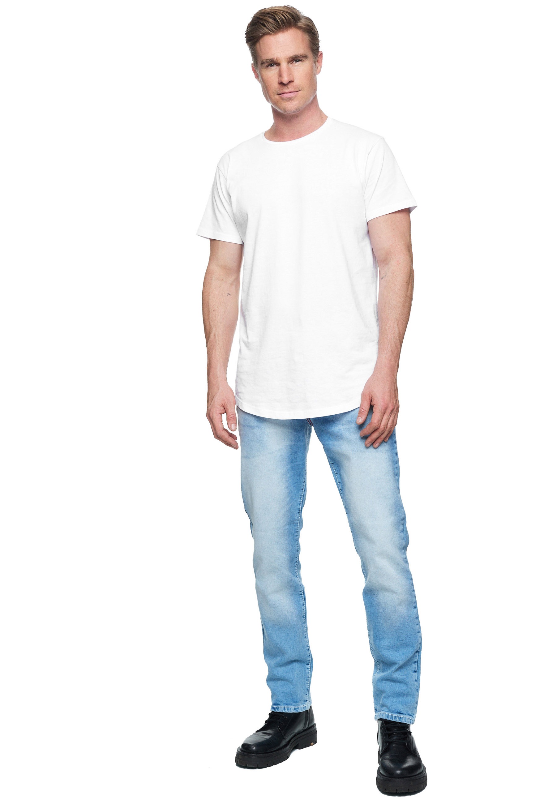 Rusty Neal Straight-Jeans »TOYAMA«, mit coolen Kontrastnähten