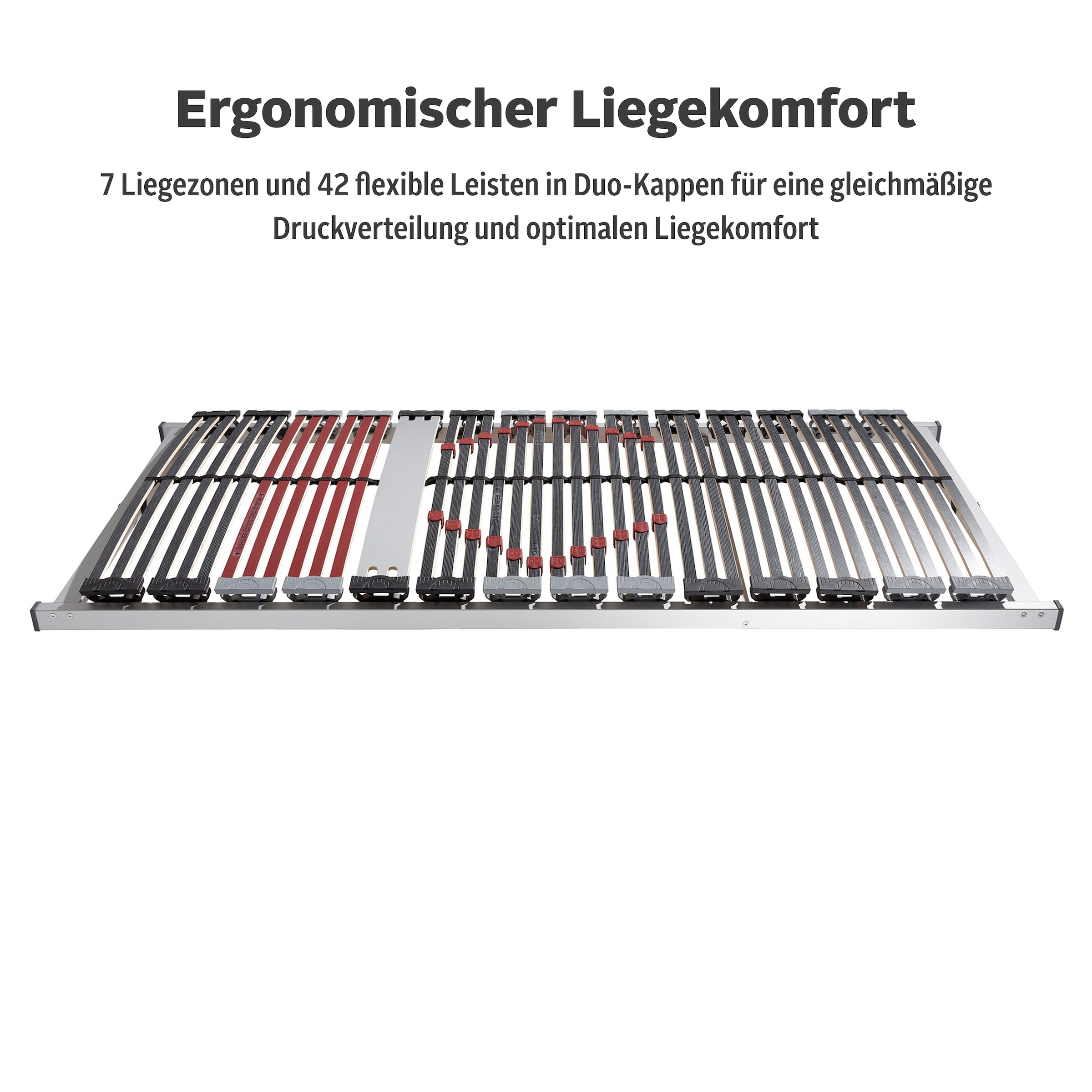 Home affaire Lattenrost »Imke, 90x200, 140x200 cm und weiteren Größen« Lattenrost für alle Matratzen, langlebig, ergonomisch, 7-Zonen