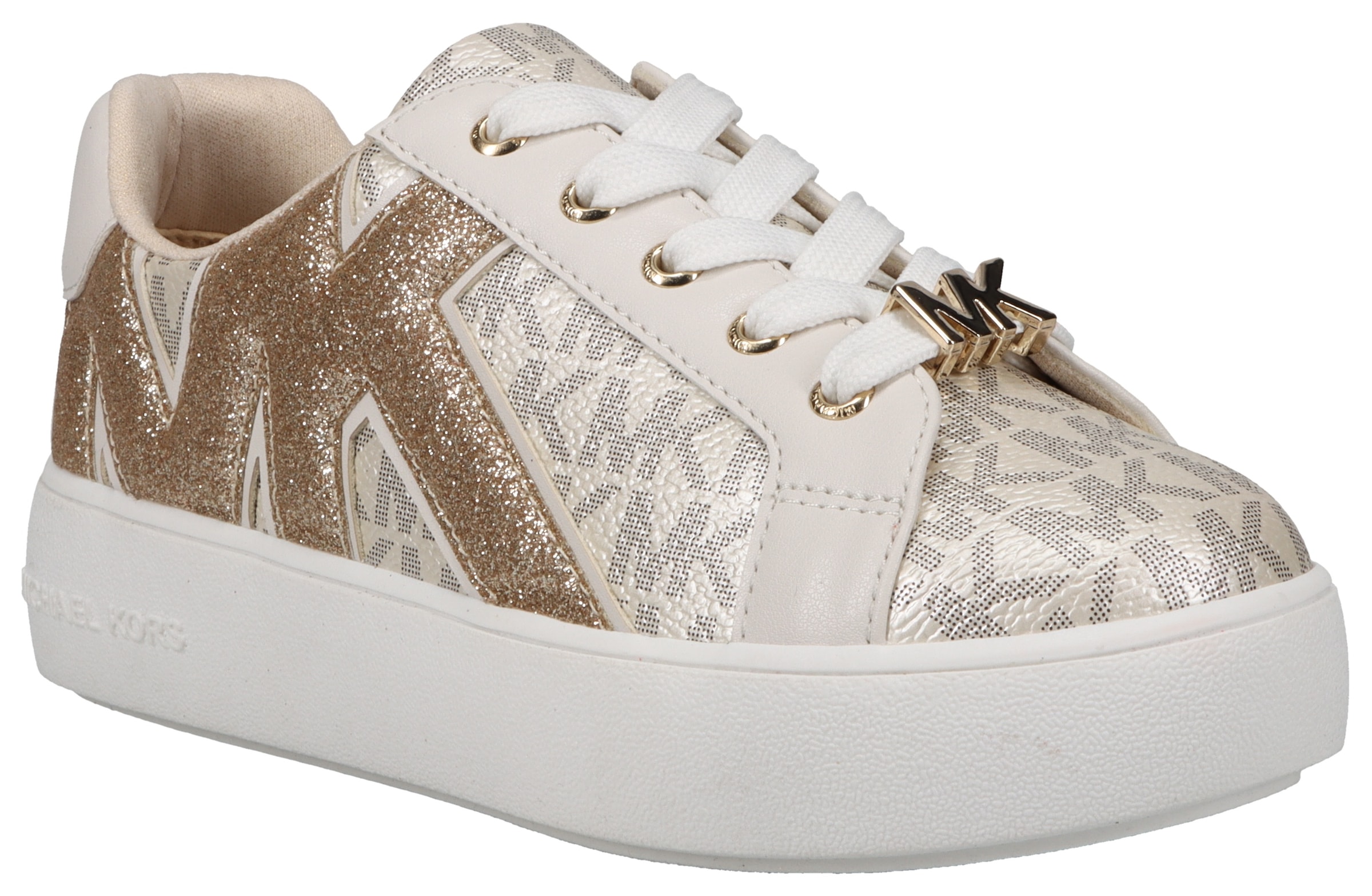 MICHAEL KORS KIDS Sneaker »JORDANA AIRIN«, mit glitzernden Details, Freizeitschuh, Halbschuh, Schnürschuh