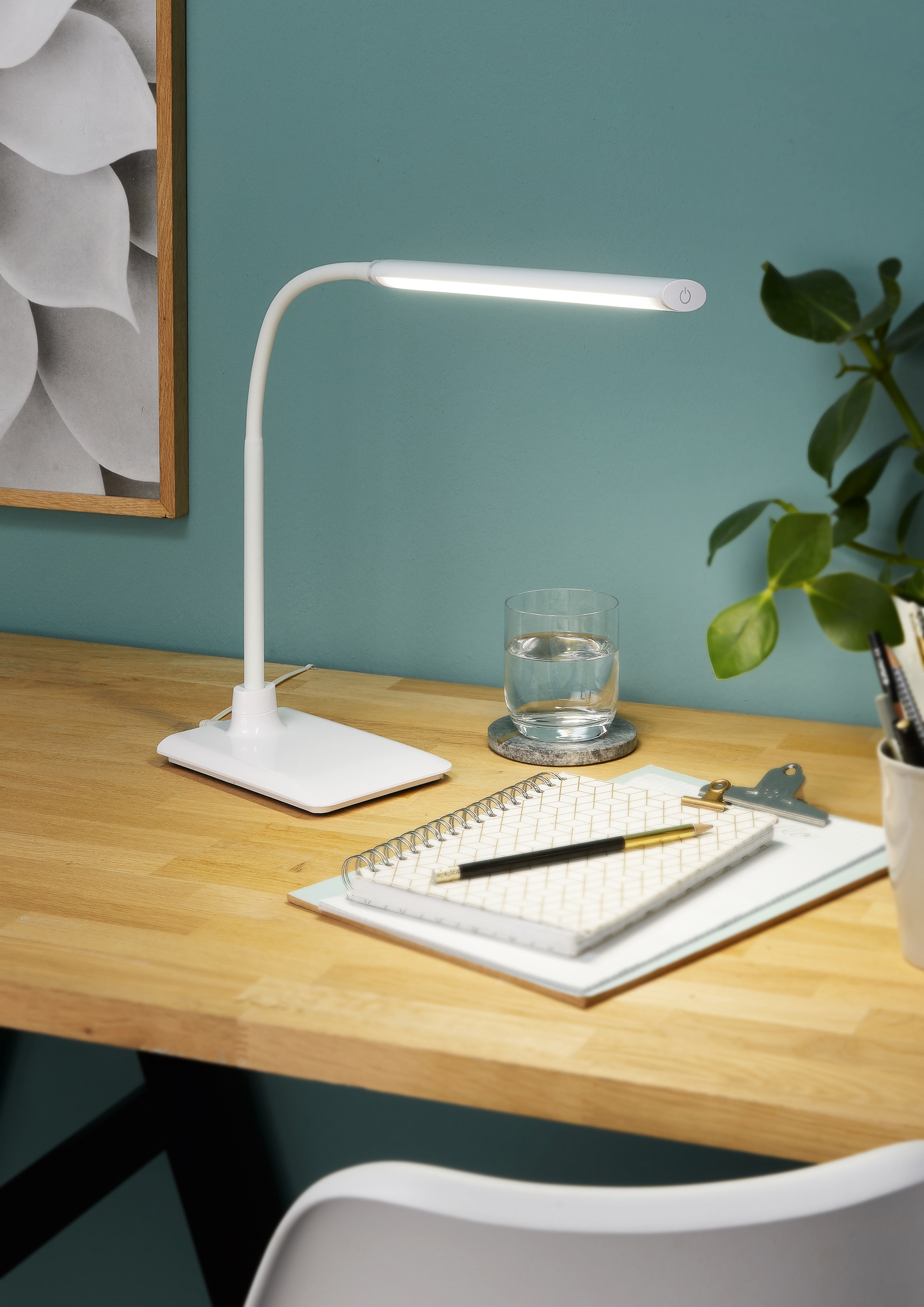 EGLO LED Schreibtischleuchte »LAROA«, Leuchtmittel LED-Board | LED fest integriert