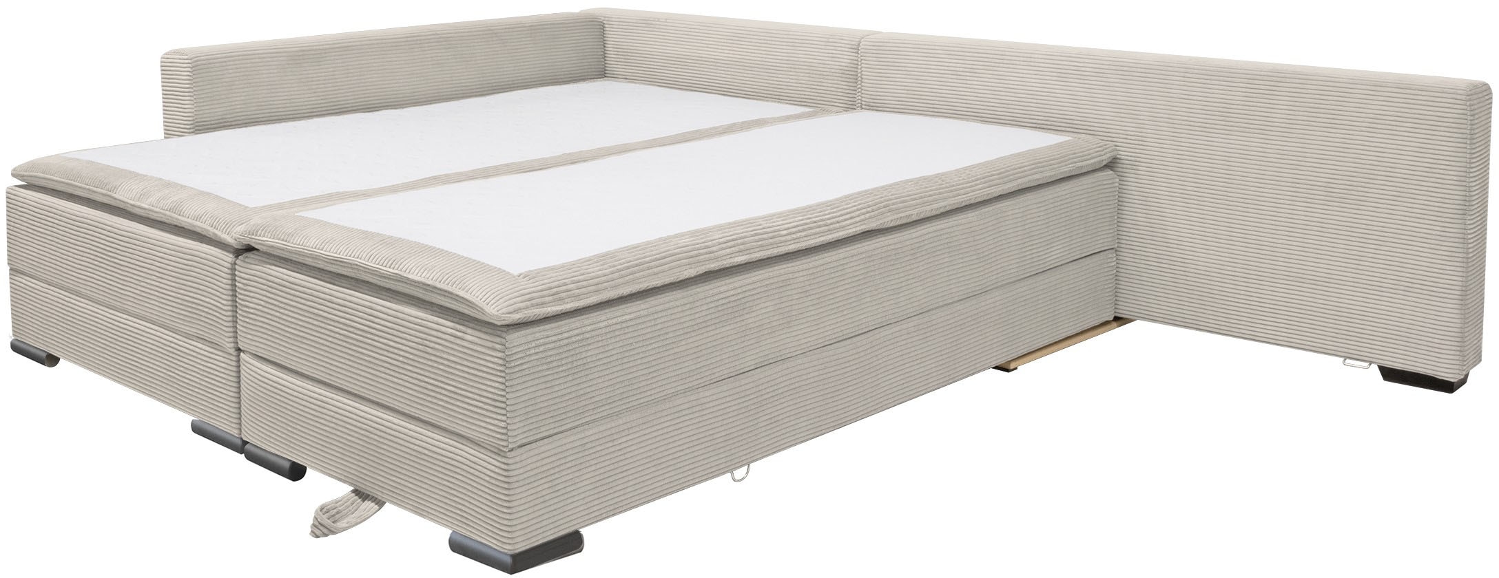 INOSIGN Ecksofa »Night & Day L-Form mit Dauer-Schlaffunktion, Cord-Bezug!«, inklusive Bettfunktion und Bettkasten