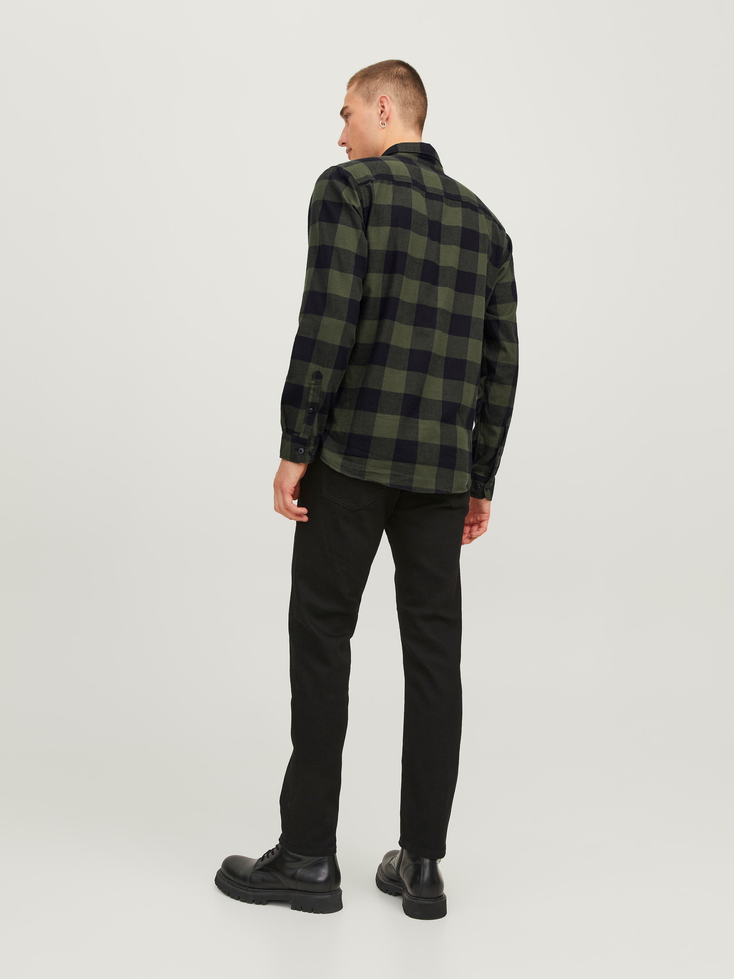 Jack & Jones Langarmhemd »JJEGINGHAM TWILL SHIRT L/S NOOS«
