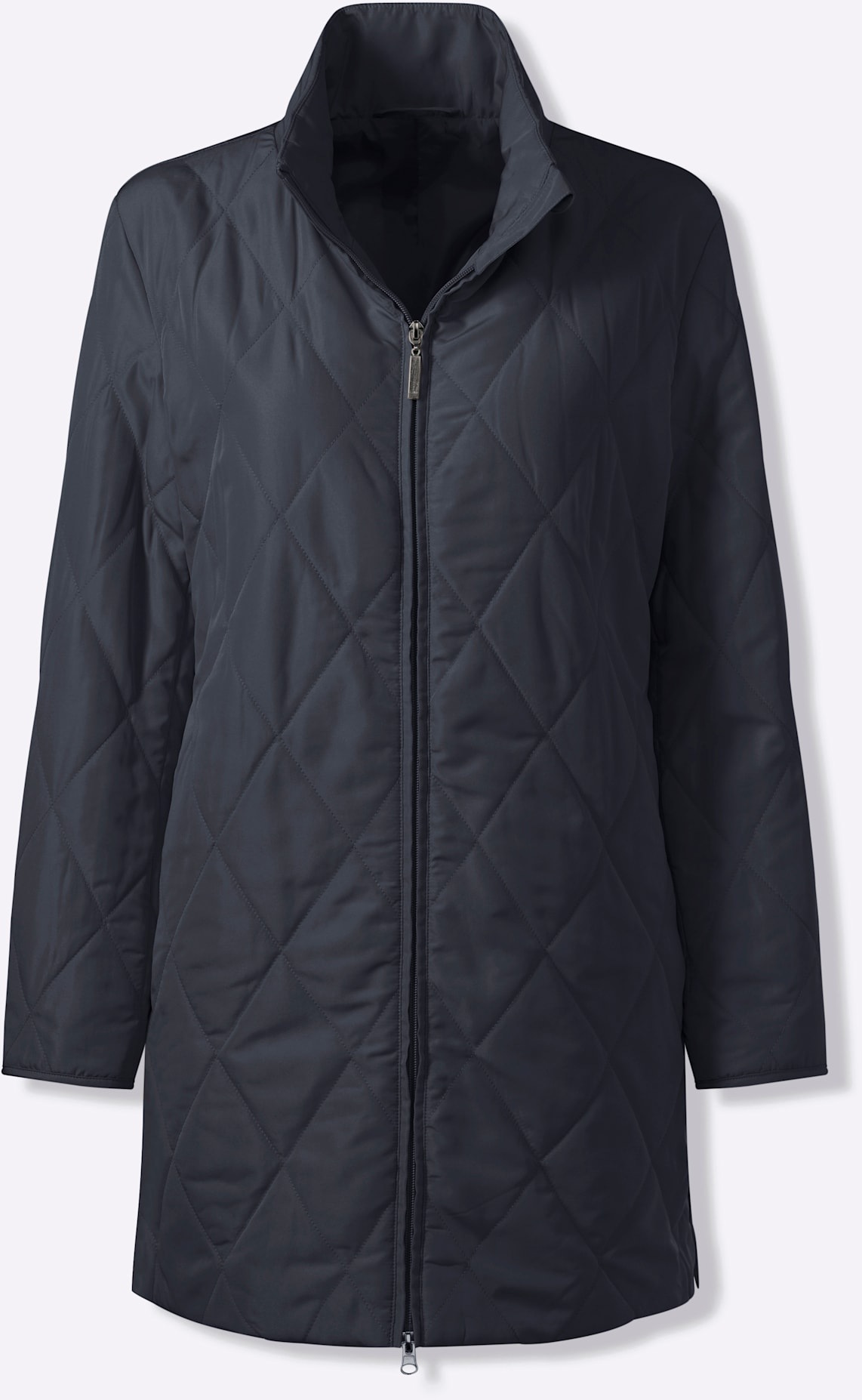 Classic Basics Women Long Jacket Navy Size 48 2