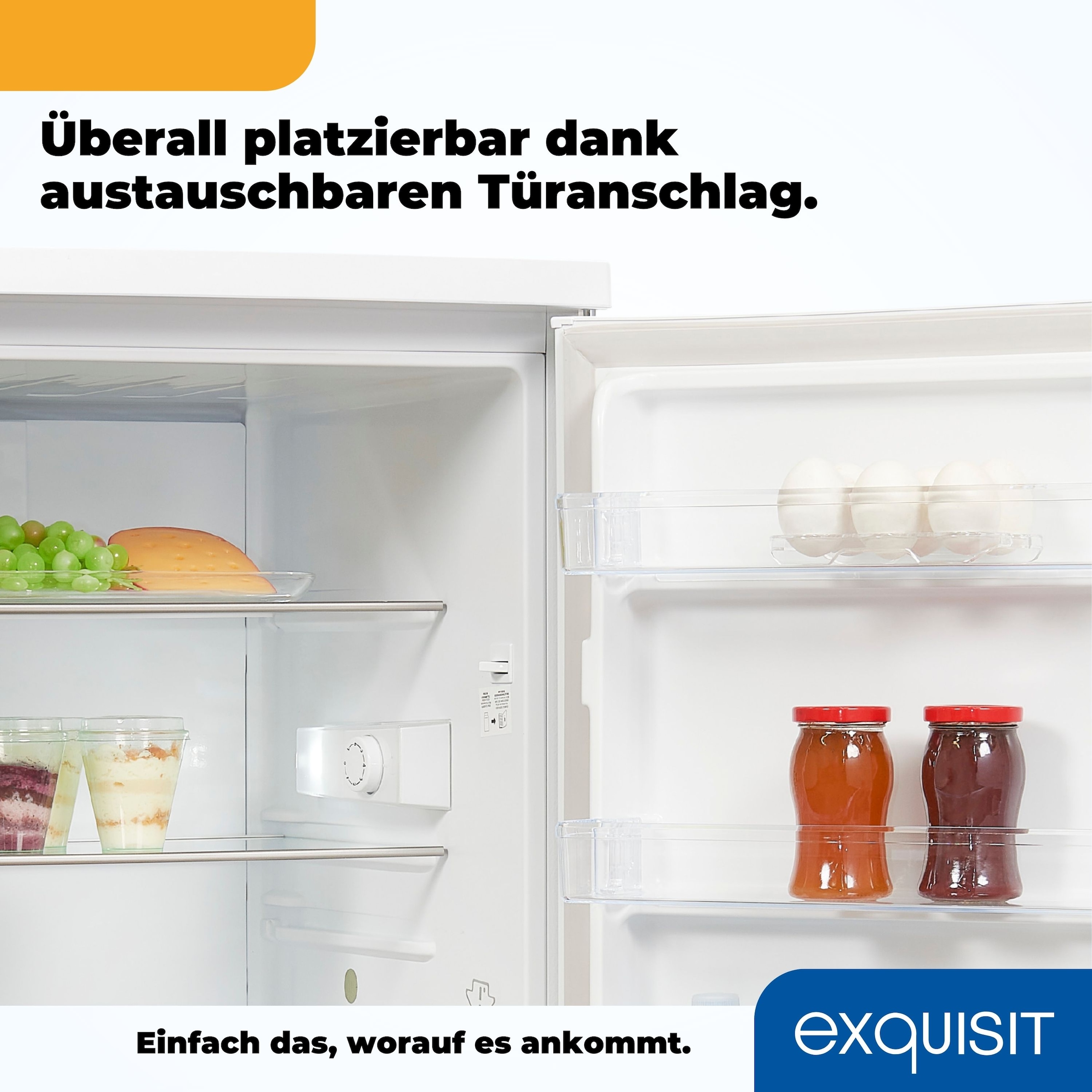 exquisit Kühlschrank »KS16-V-H-010D weiss«, Energieeffizienzklasse D, 133 Liter Nutzinhalt