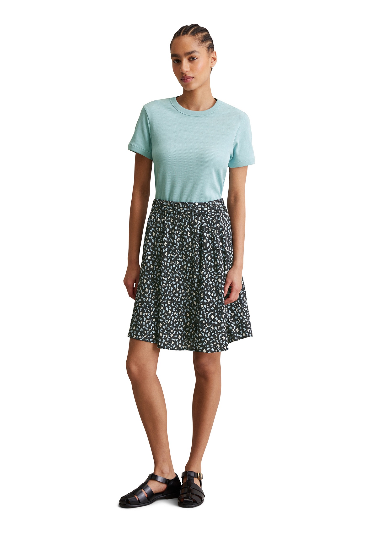 Marc O'Polo DENIM T-Shirt »aus Eyelet-Single-Jersey«