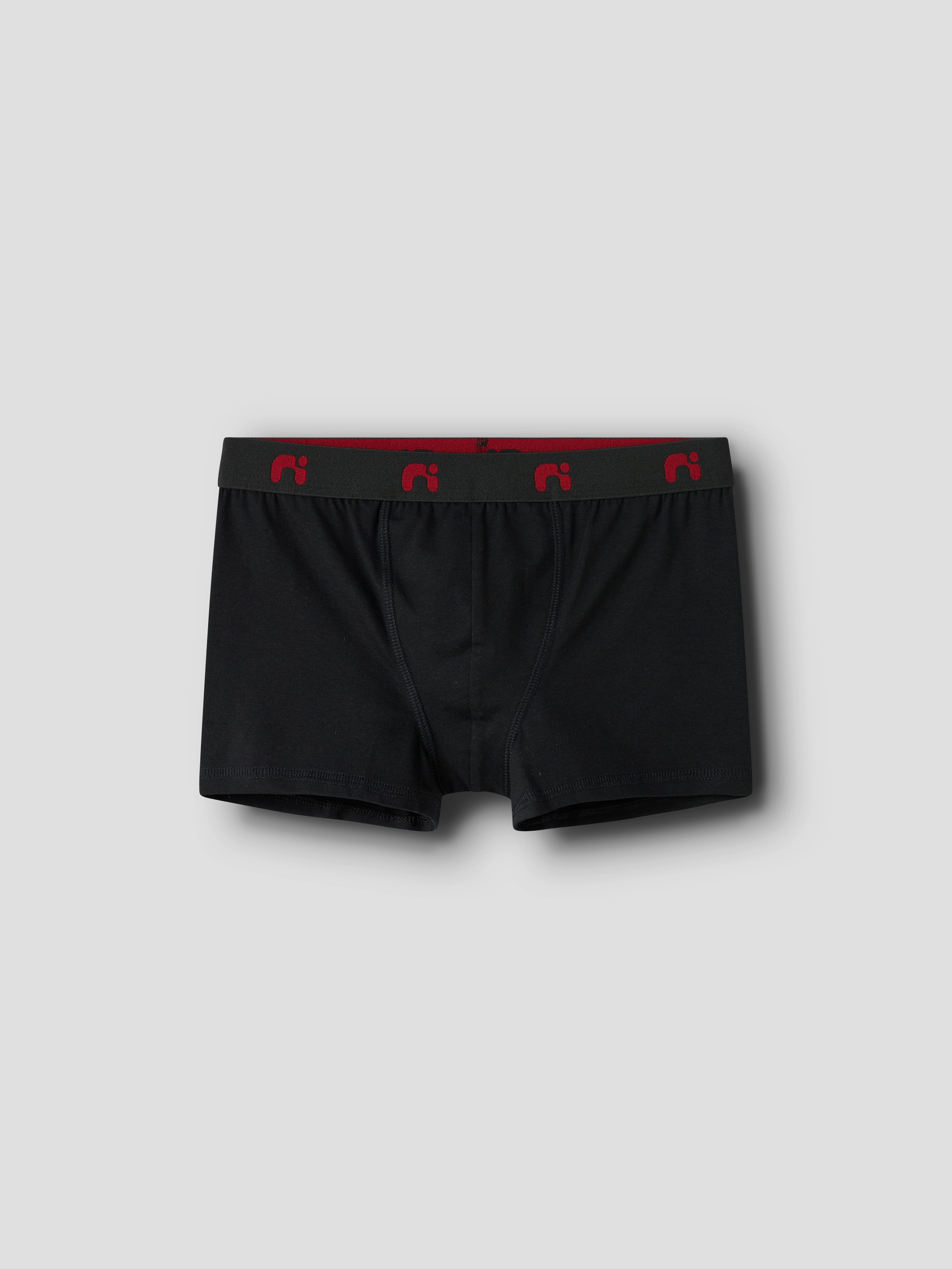 Thumbnail - Name It Trunk "NKMBOXER 3P" Packung, 3 Stk. eng, Jersey, Logoschriftzug, angesetztes Bündchen
