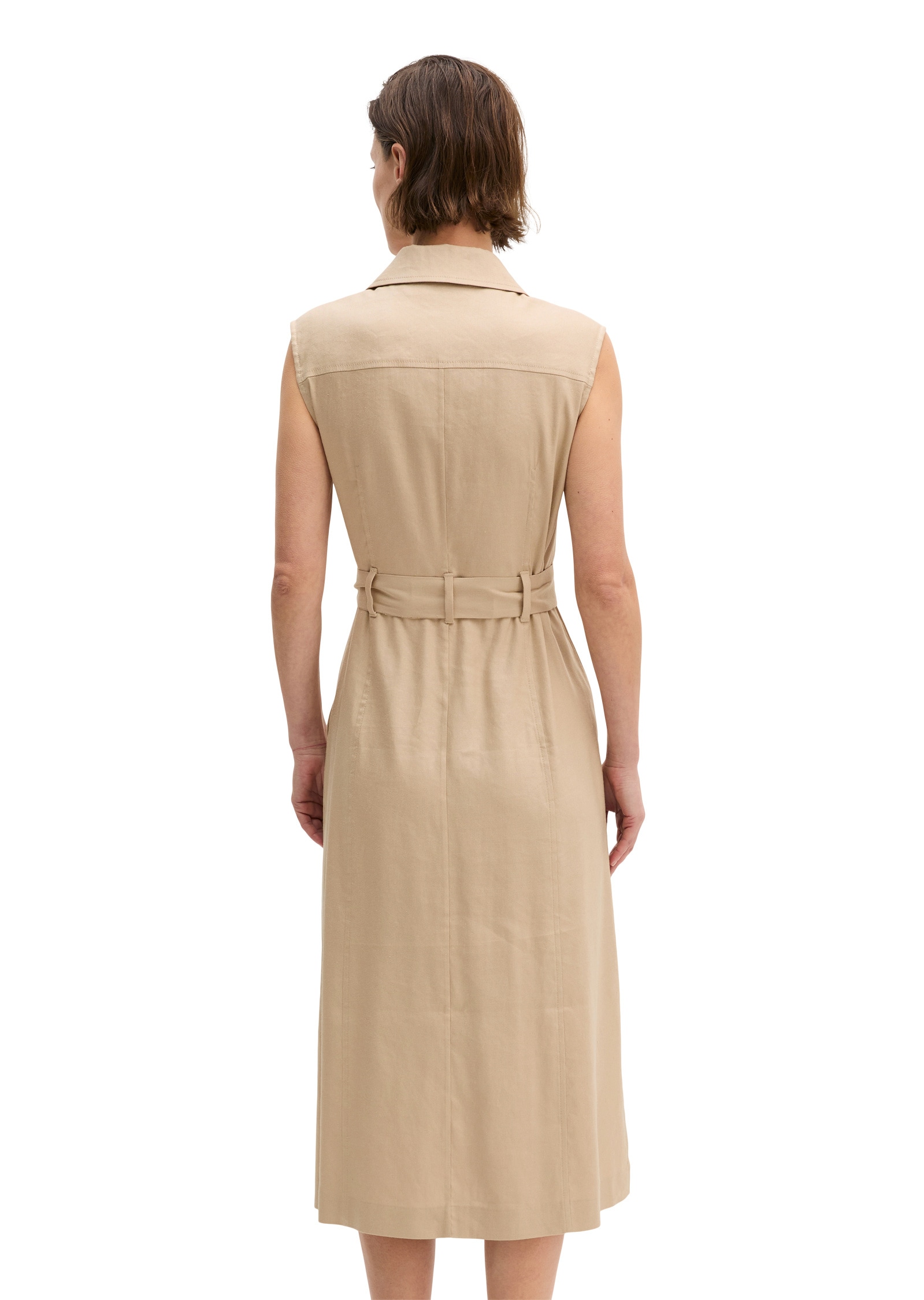 Marc O'Polo Midikleid »aus Viskose-Leinen-Stretch«