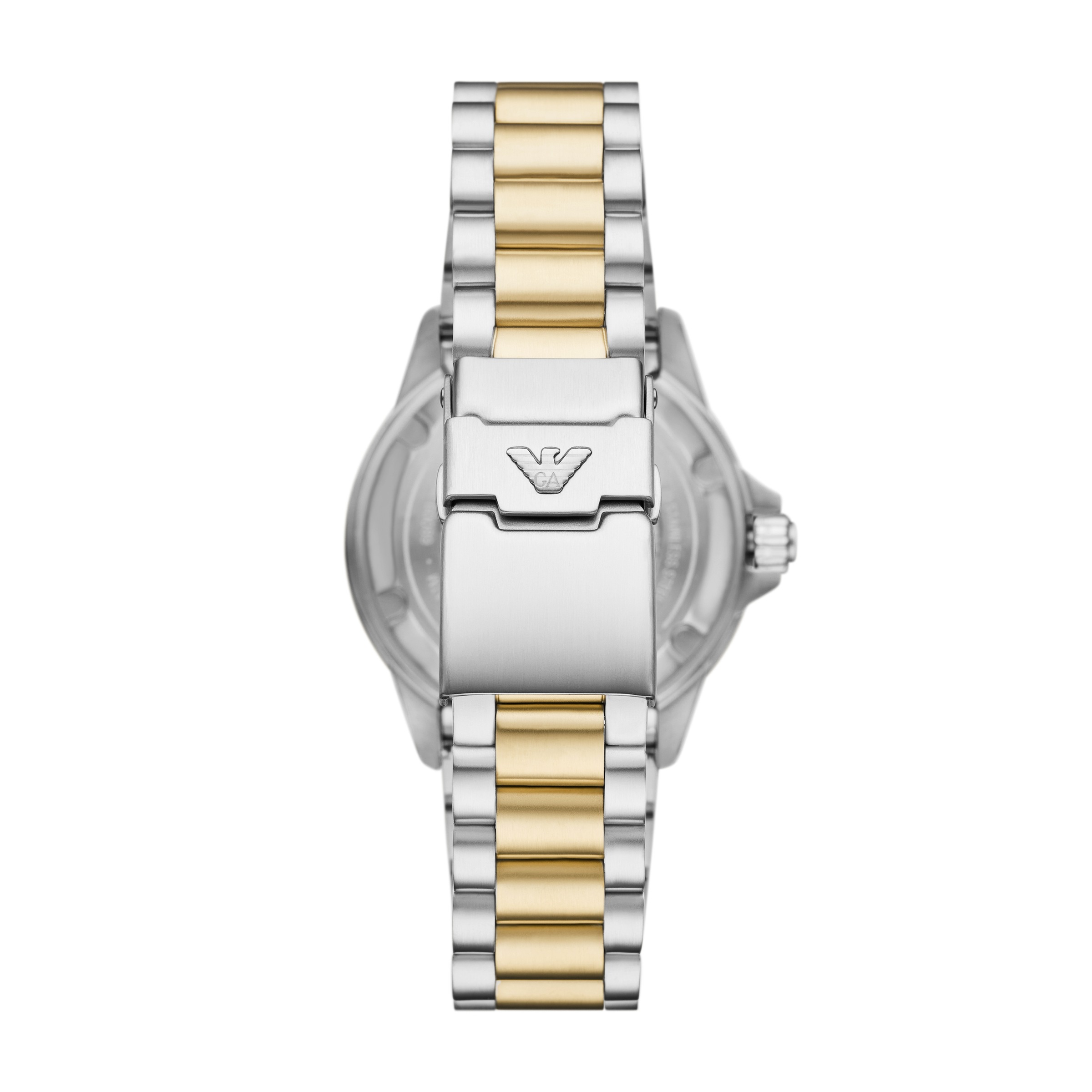 Emporio Armani Automatikuhr, Armbanduhr, Herrenuhr, Mechanische Uhr, Edelstahlarmband, analog, Tag
