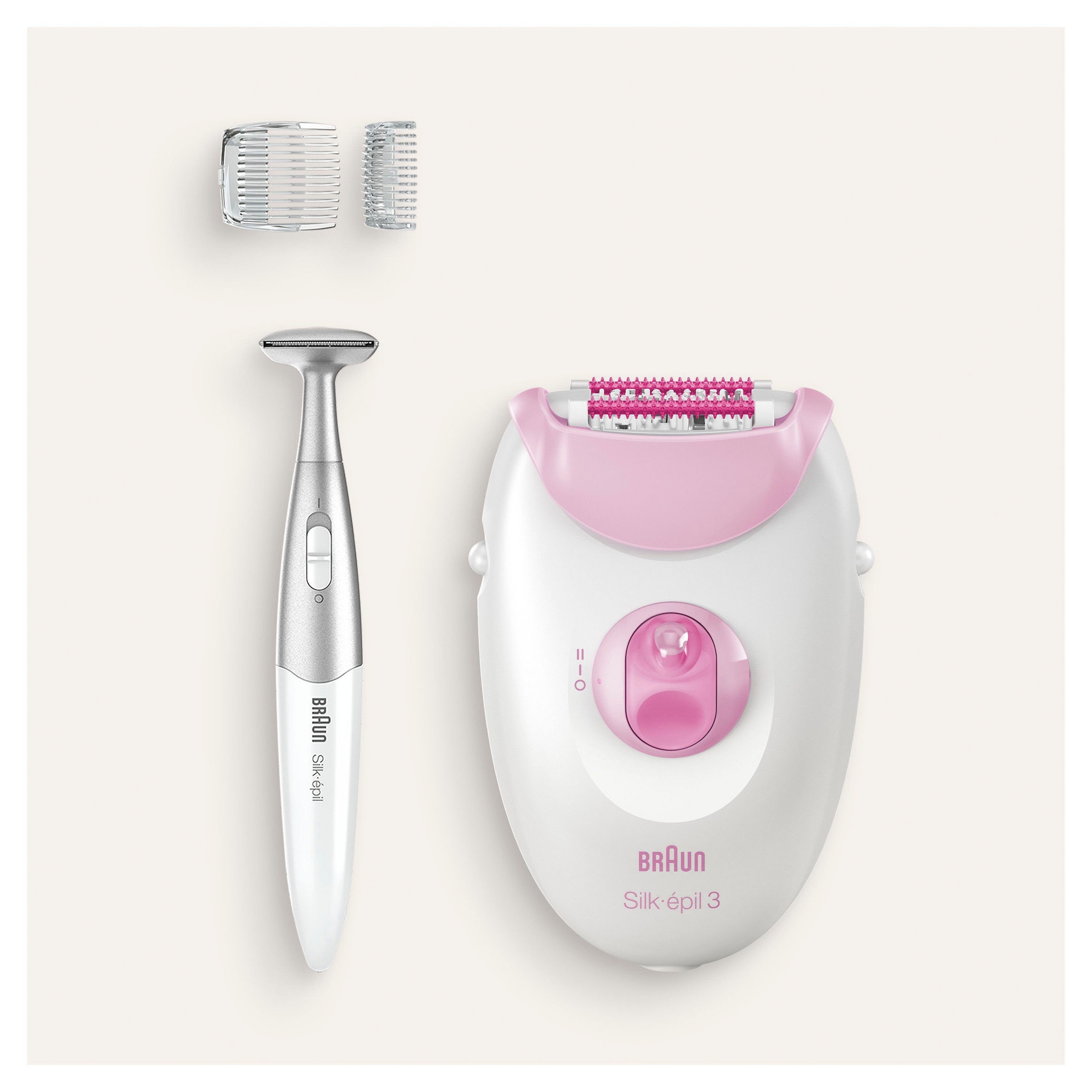 Braun Epilierer »Silk-épil 3 3-321«, Smartlight-Technologie, mit den Massagerollen