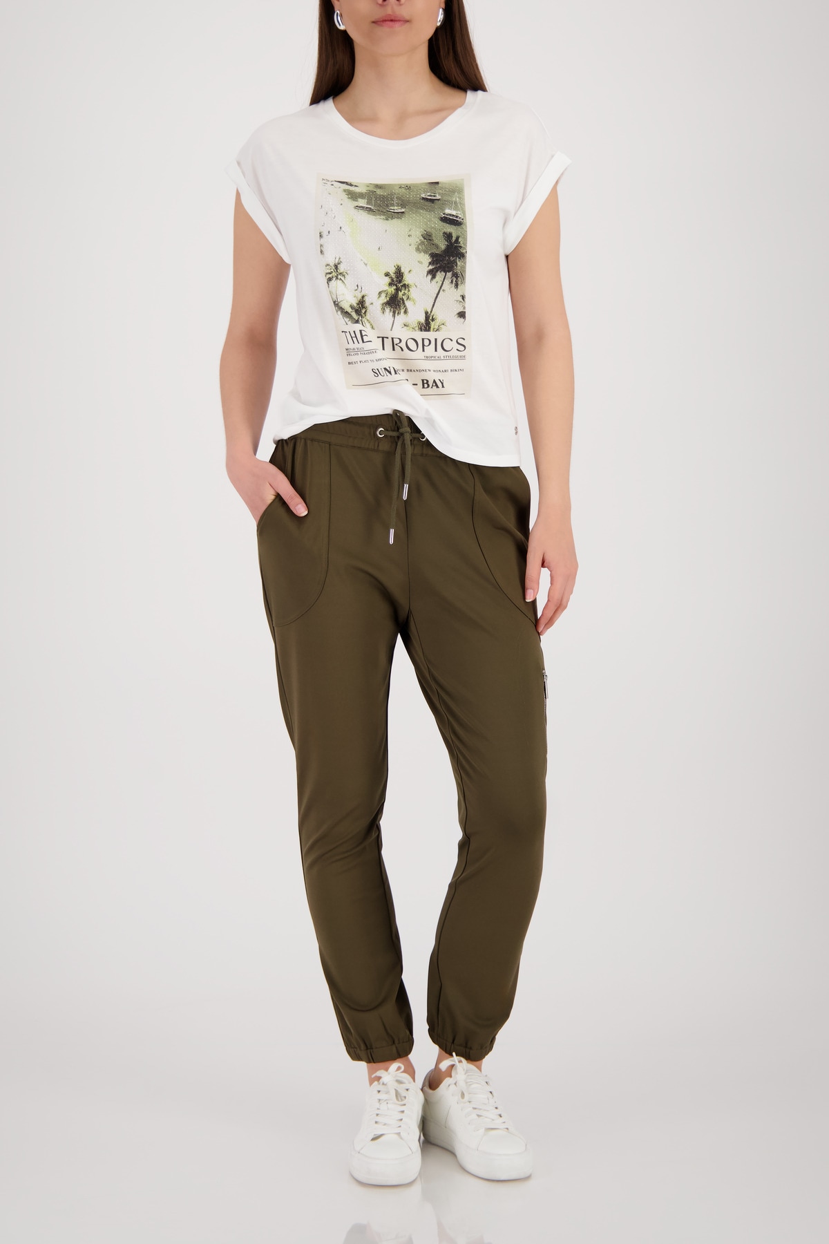Monari T-Shirt »Shirt Tropics« Regular fit mit Print