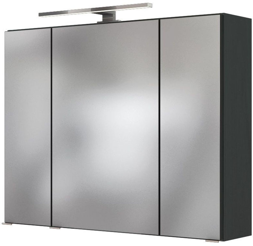 welltime Badmöbel-Set »Welltime Möbel Baabe Waschtisch-Set 3tlg. oder 5tlg.«, (3 St.), gedämpfte Scharniere und Softclose-Funktion, inklusive LED-Beleuchtung