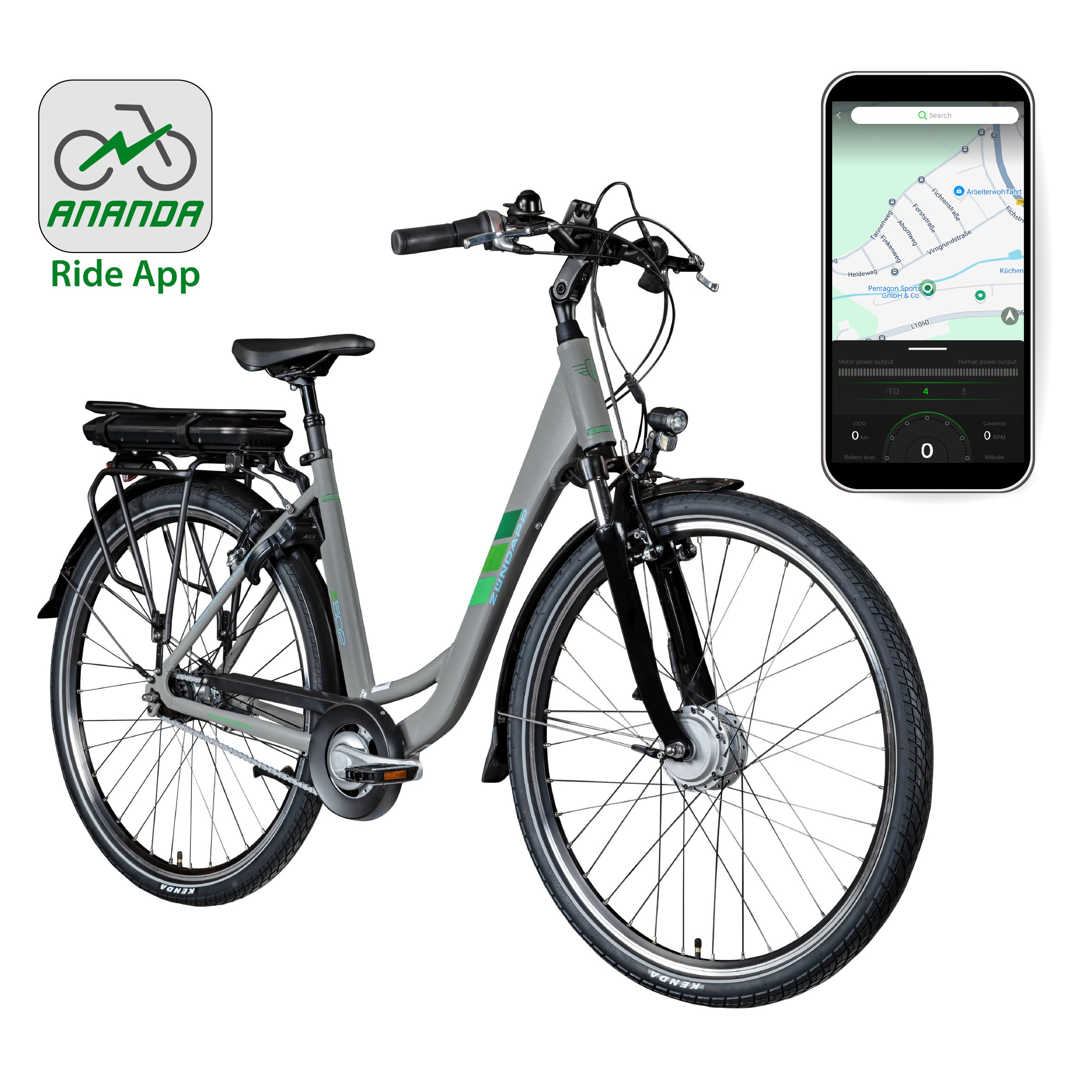 Zündapp E-Bike »Z502«, 7 Gang, Frontmotor 250 W