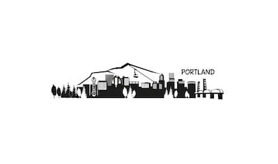Wall-Art Wandtattoo »XXL Stadt Skyline Portland 120cm«, (1 St.) kaufen