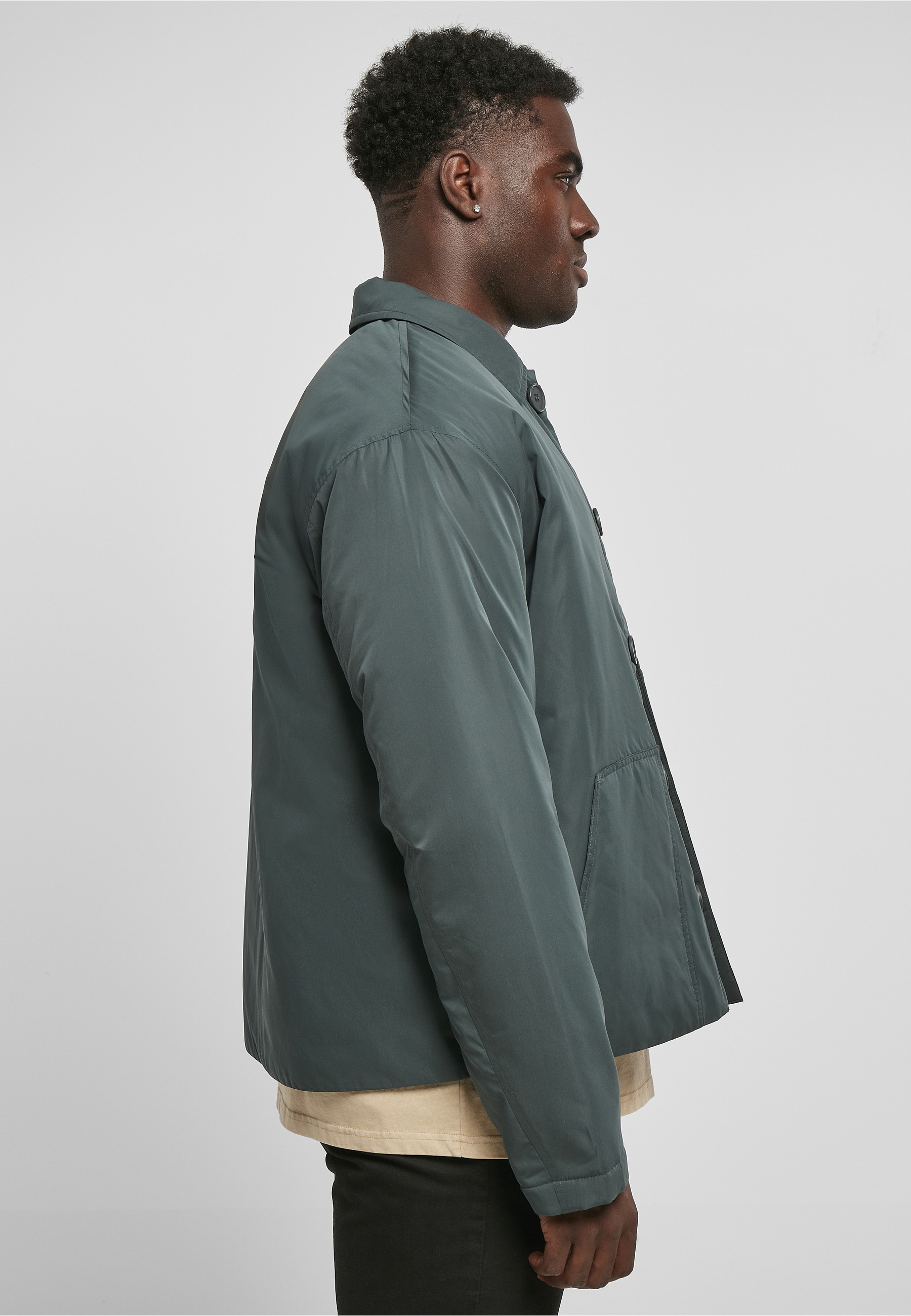 URBAN CLASSICS Winterjacke »Urban Classics Herren Utility Jacket« 1 Stk. tlg. ohne Kapuze