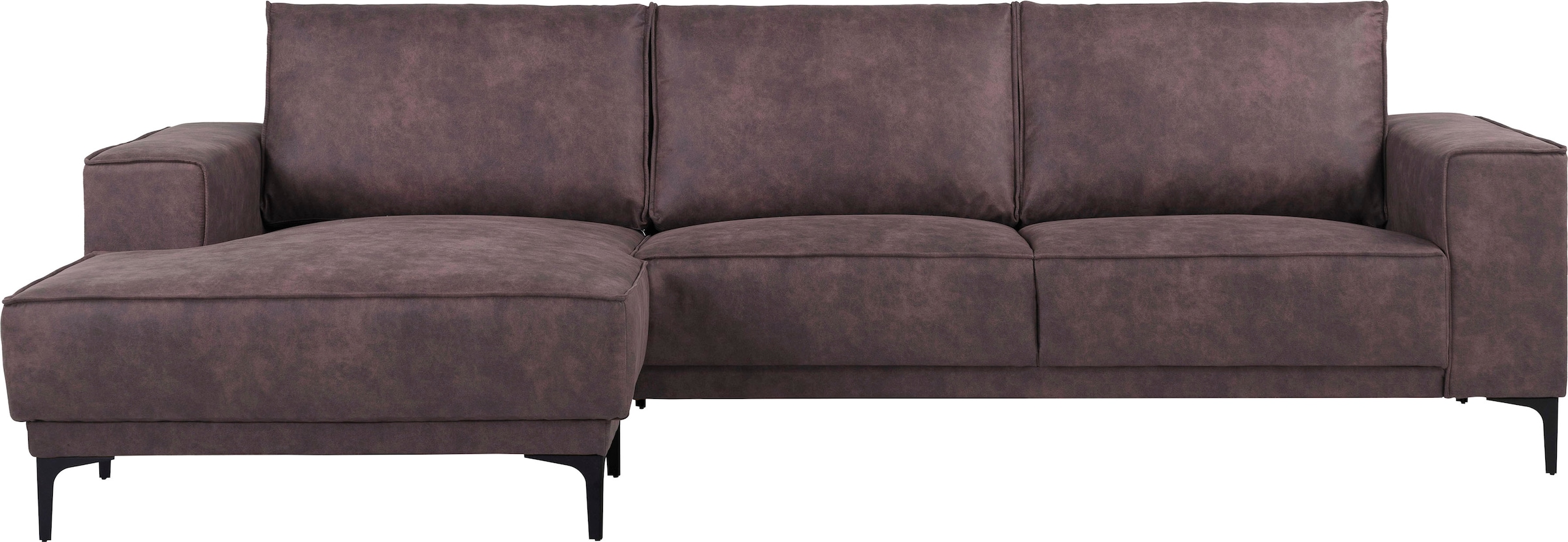Places of Style Ecksofa "Polsterecke Oland, Struktur, Flachgewebe, Luxus-Mi günstig online kaufen