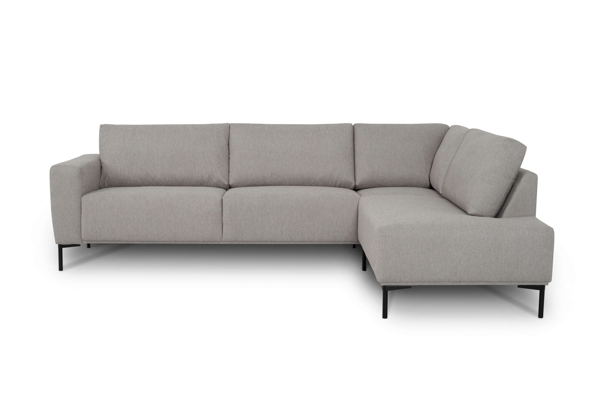andas Ecksofa »Melby«, (2 St.), Breite 275 cm, in einem weichen Struktur Stoff, lose Rückenkissen