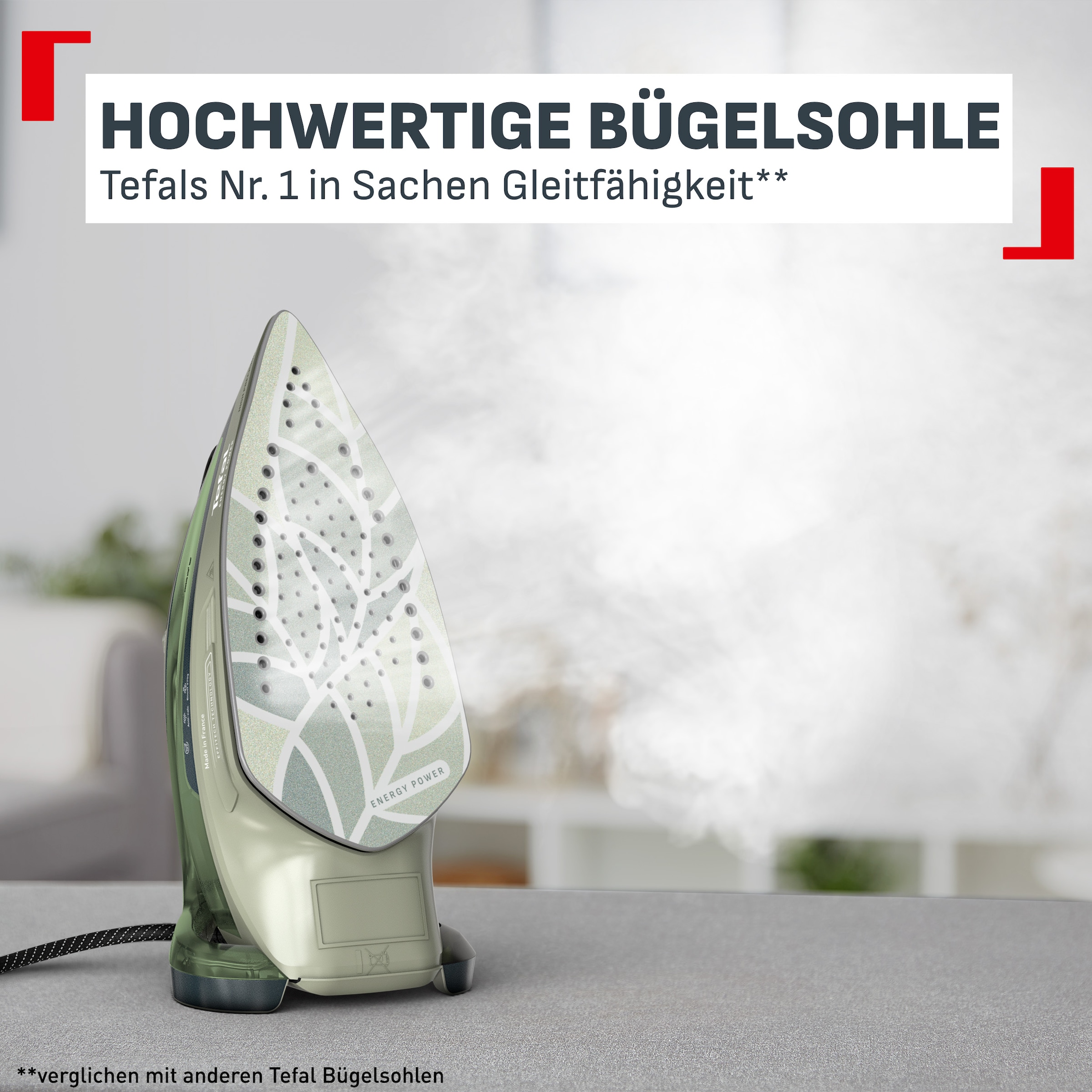 Tefal Dampfbügeleisen »Energy Power« 1500 W Dampfsteuerung per Knopfdruck, Abschaltautomatik, Vertikaldampf
