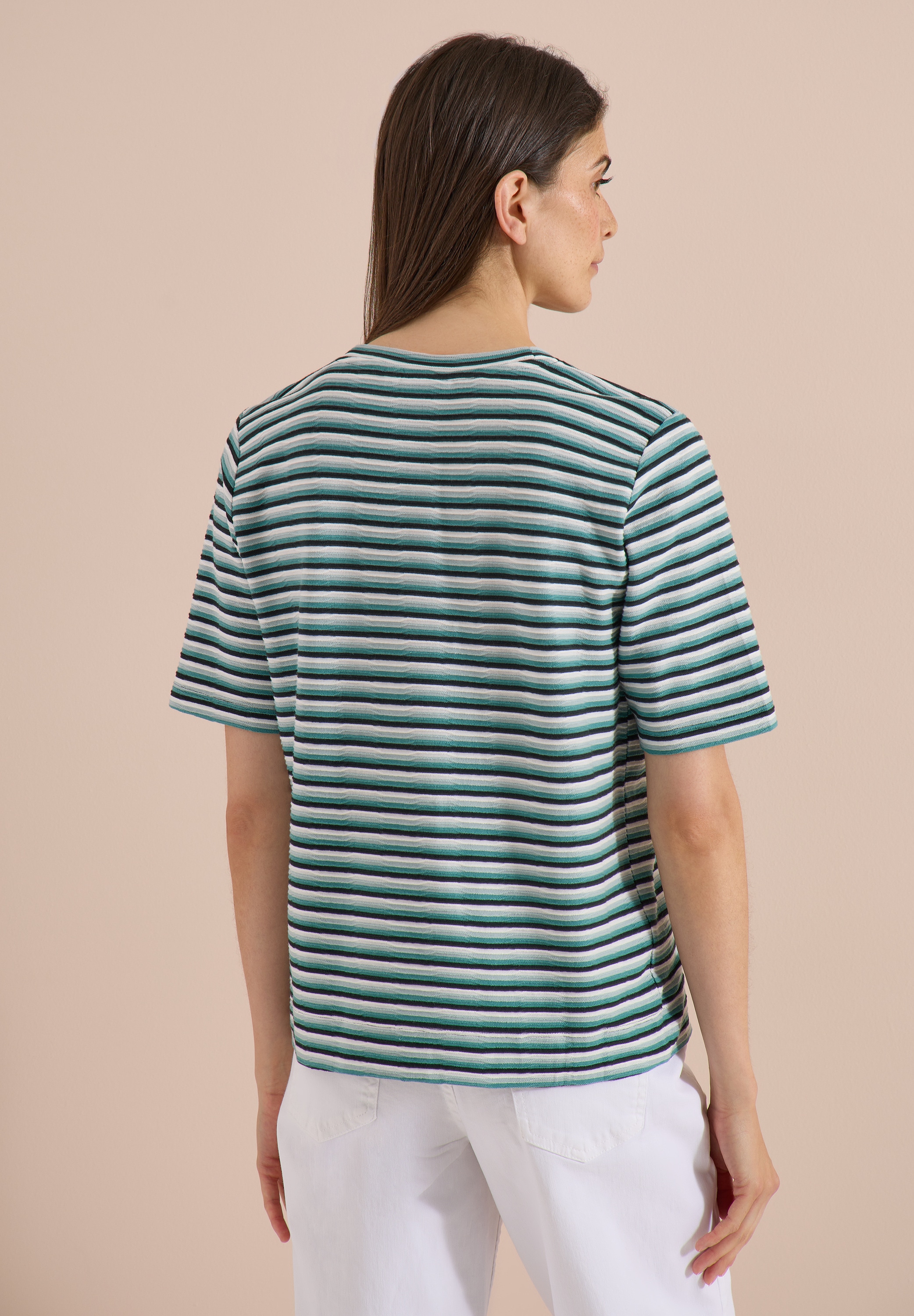 Cecil Print-Shirt im Streifendesign