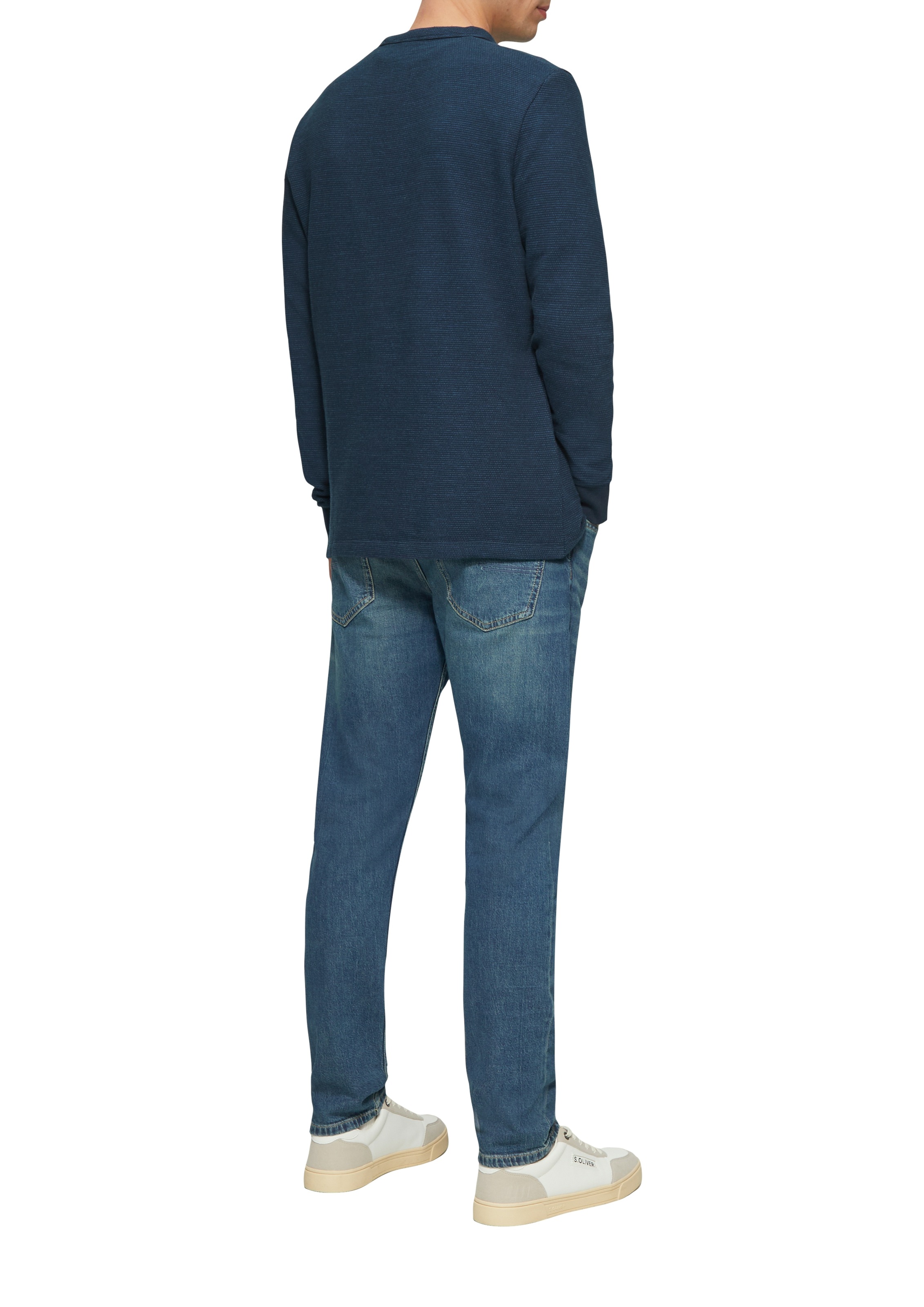s.Oliver Longsleeve, mit Logo Stickerei