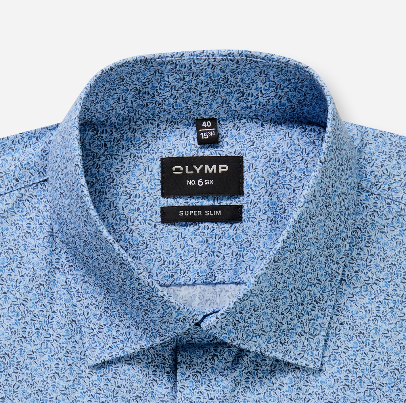 OLYMP Langarmhemd »No 6 six« super slim, Kentkragen, Businesshemd