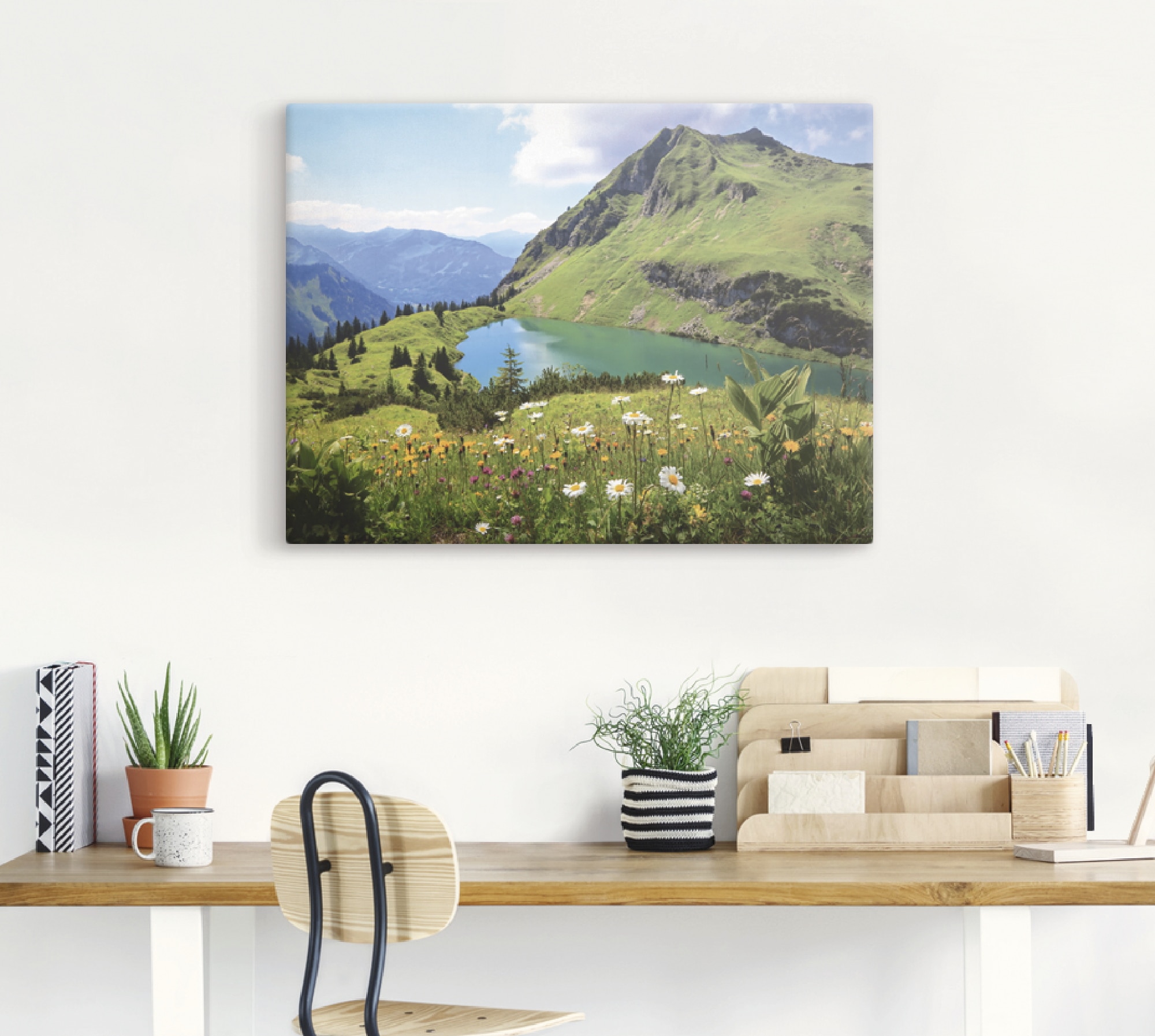 Artland Wandbild »Seealpsee«, Berge, (1 St.), als Leinwandbild, Poster, Wandaufkleber in verschied. Größen