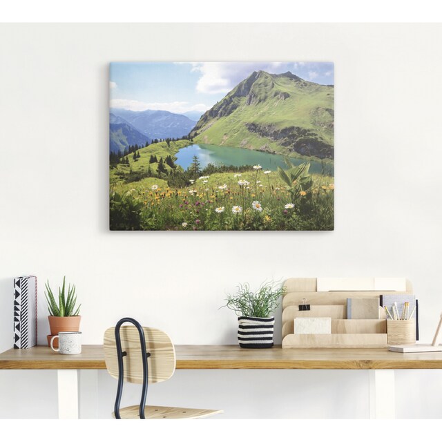 Artland Wandbild »Seealpsee«, Berge, (1 St.), als Leinwandbild,  Wandaufkleber oder Poster in versch. Größen kaufen | BAUR